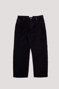 Barrel Leg Trouser - Black Heavy Cord