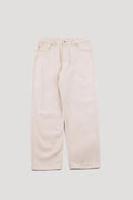 Barrel Leg Trouser - Ecru Twill