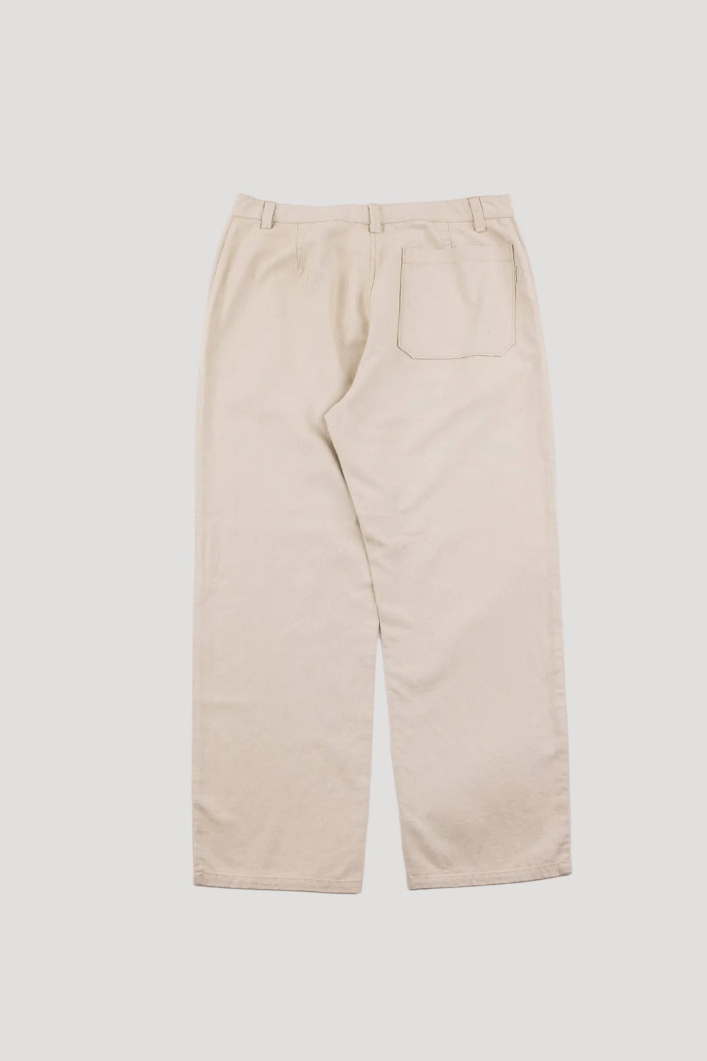 Barrel Leg Trouser - Stone Hemp Canvas