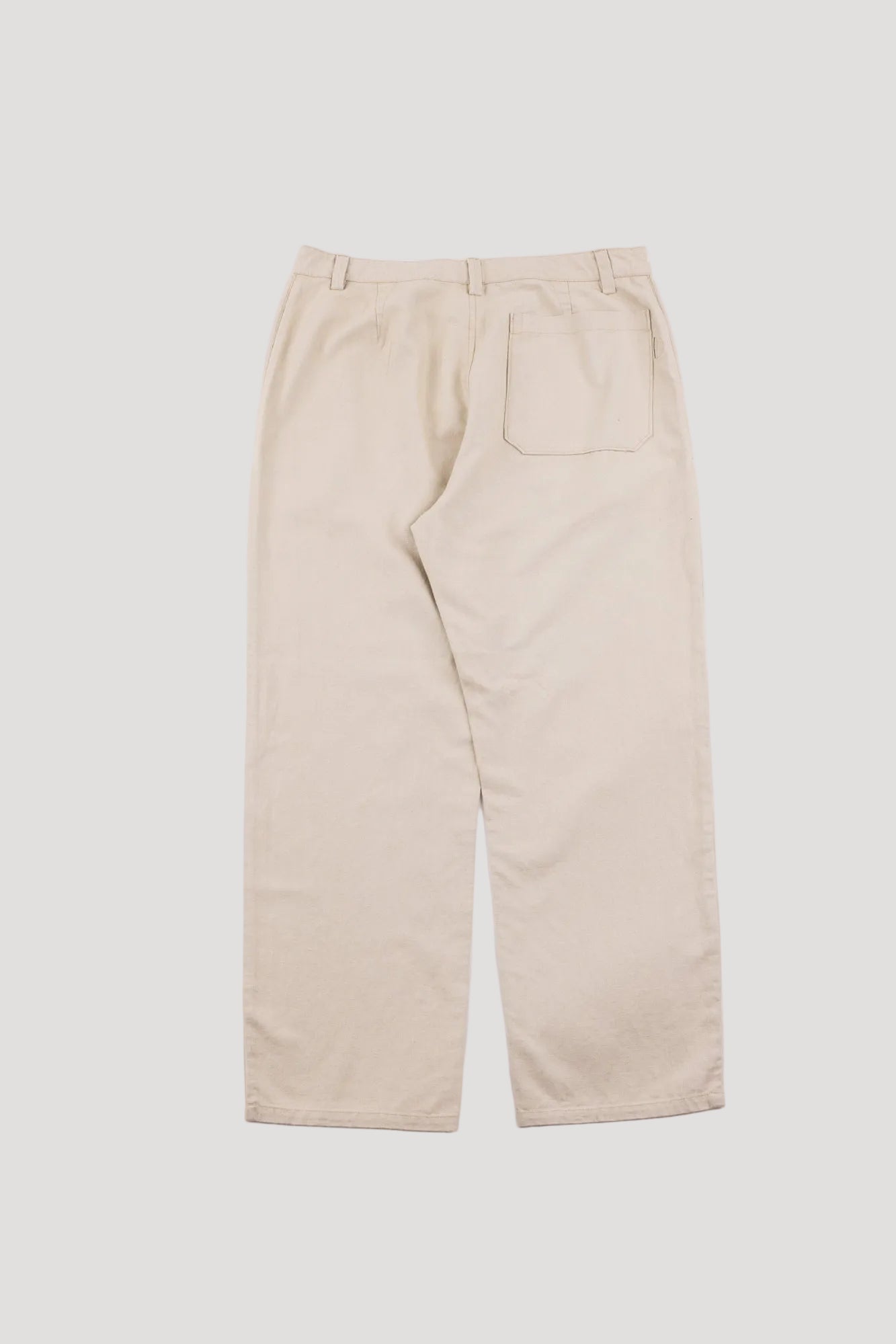 Barrel Leg Trouser - Stone Hemp Canvas