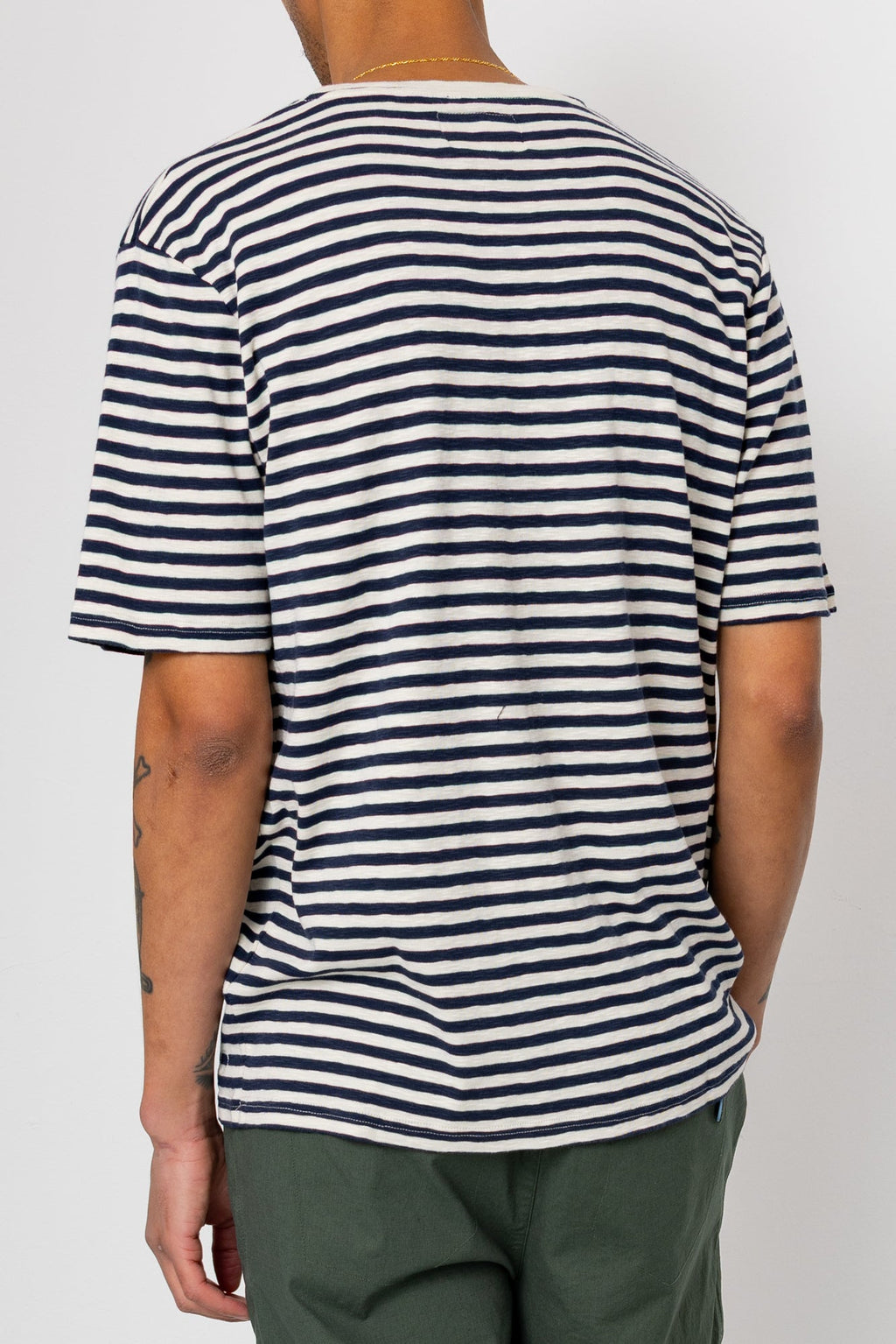 Classic Stripe T-Shirt - Ecru / Navy