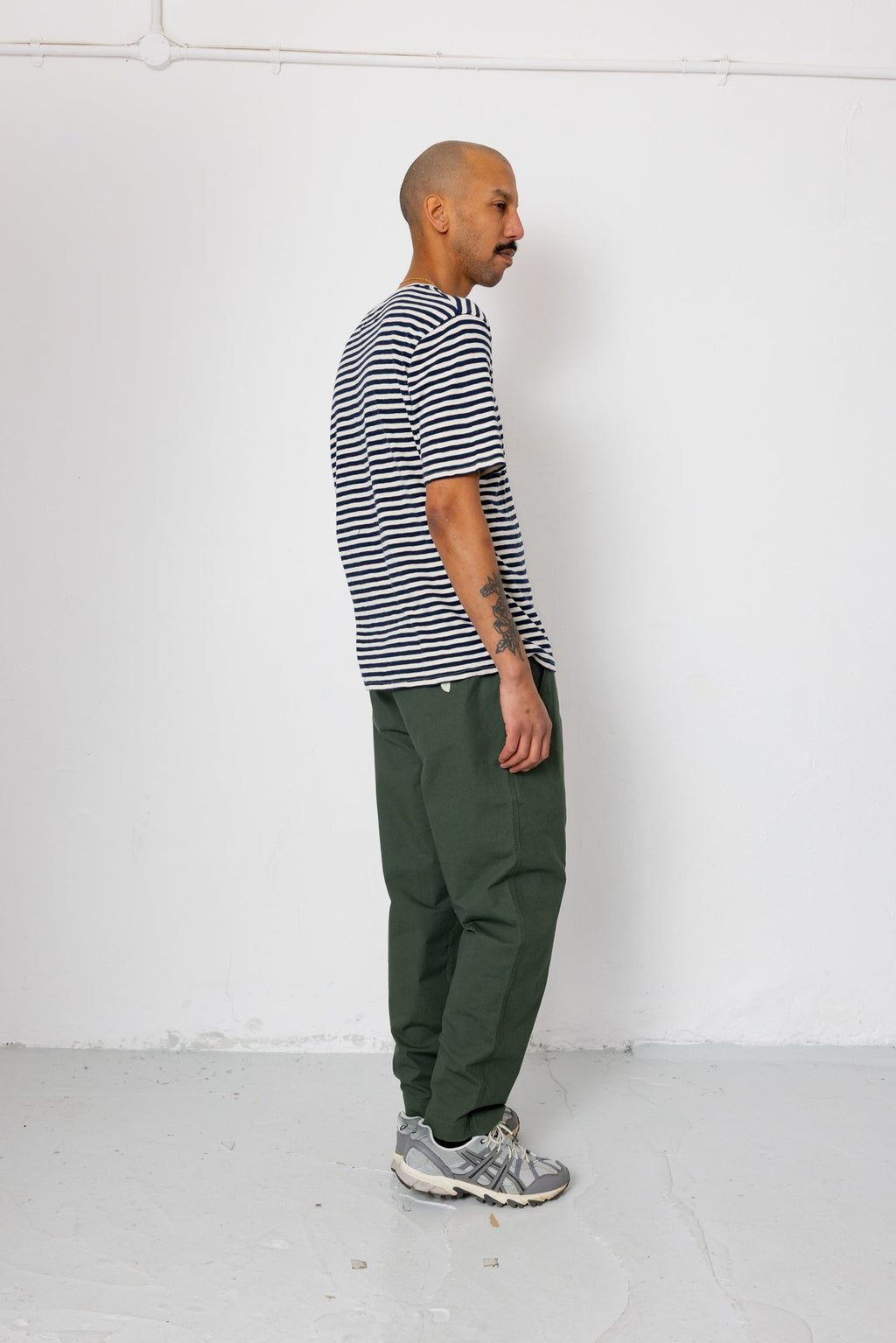 Classic Stripe T-Shirt - Ecru / Navy