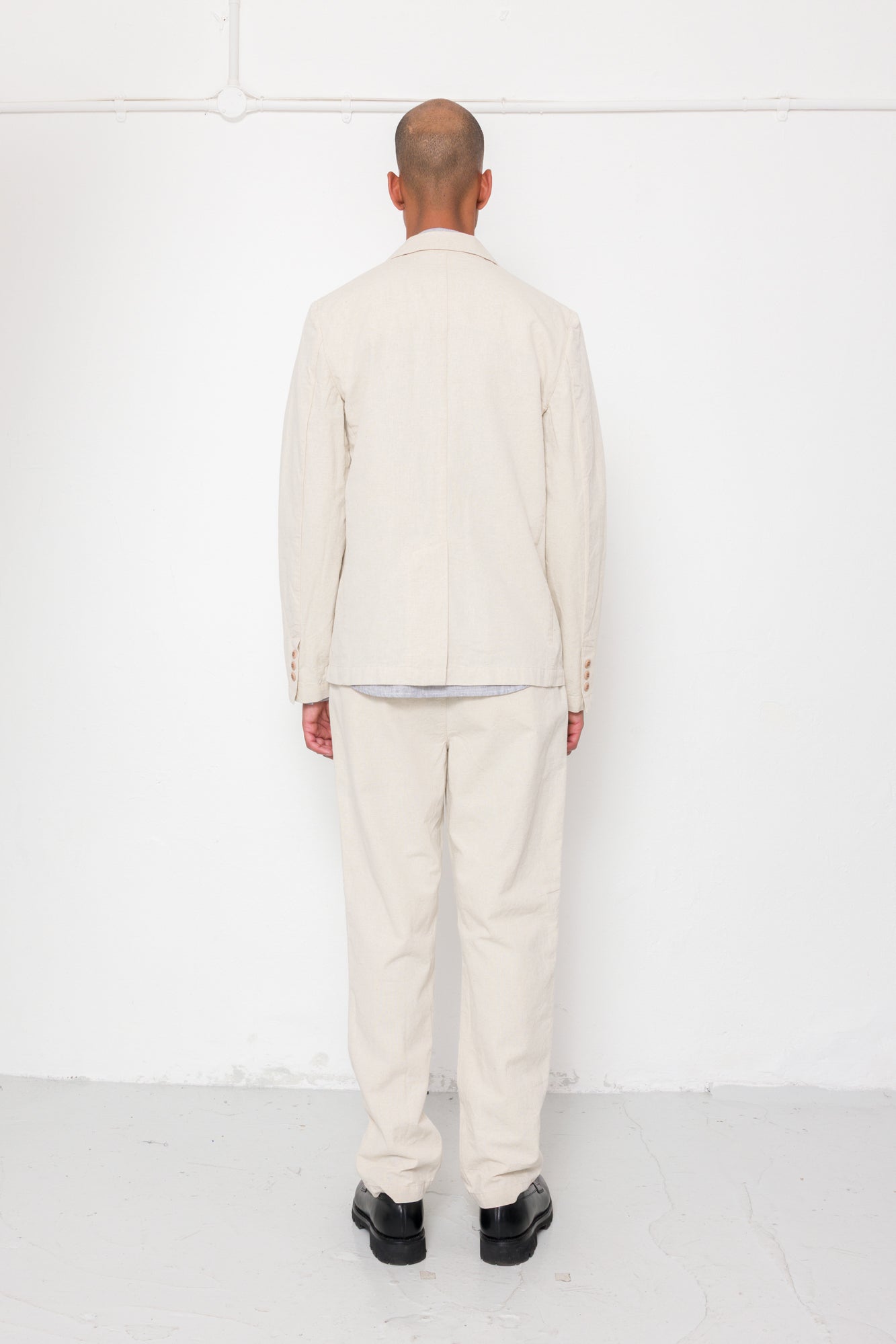 Cotton Linen Blazer - Natural Linen Canvas