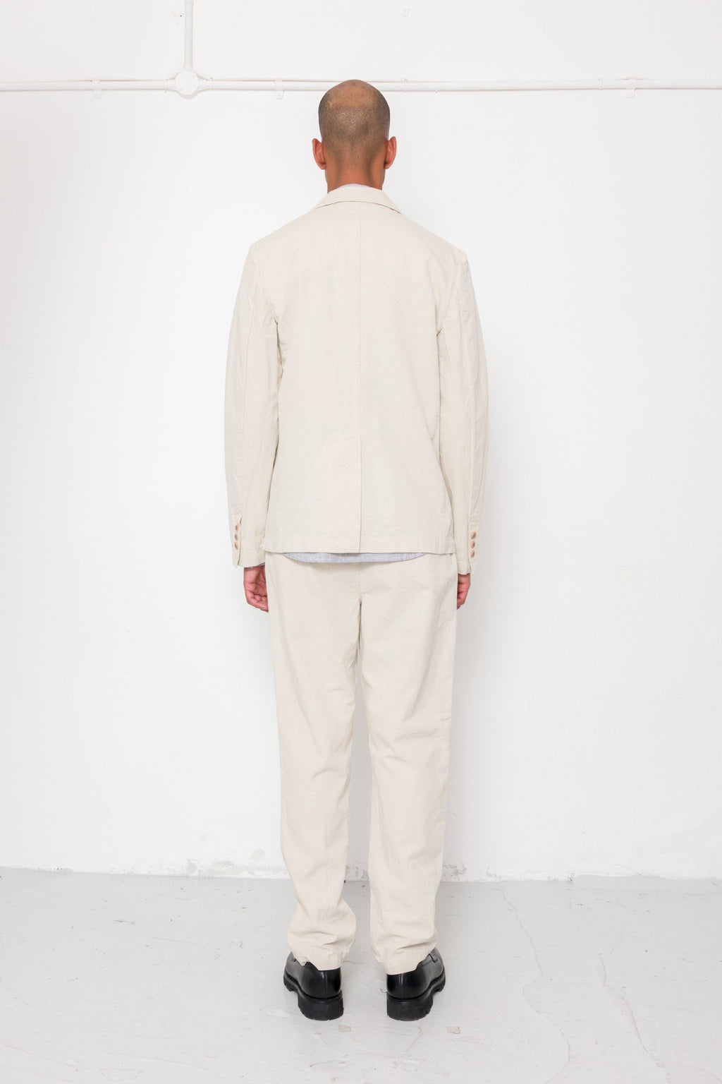 Cotton Linen Trouser - Natural Linen Canvas