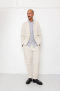 Cotton Linen Blazer - Natural Linen Canvas