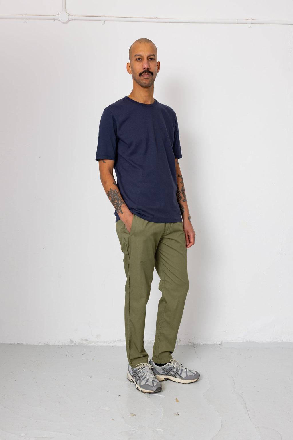 Drawcord Trousers - Olive