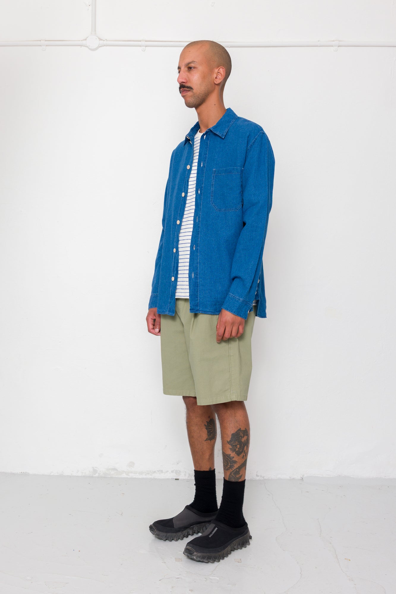 Easy Fit Shirt - Indigo Linen