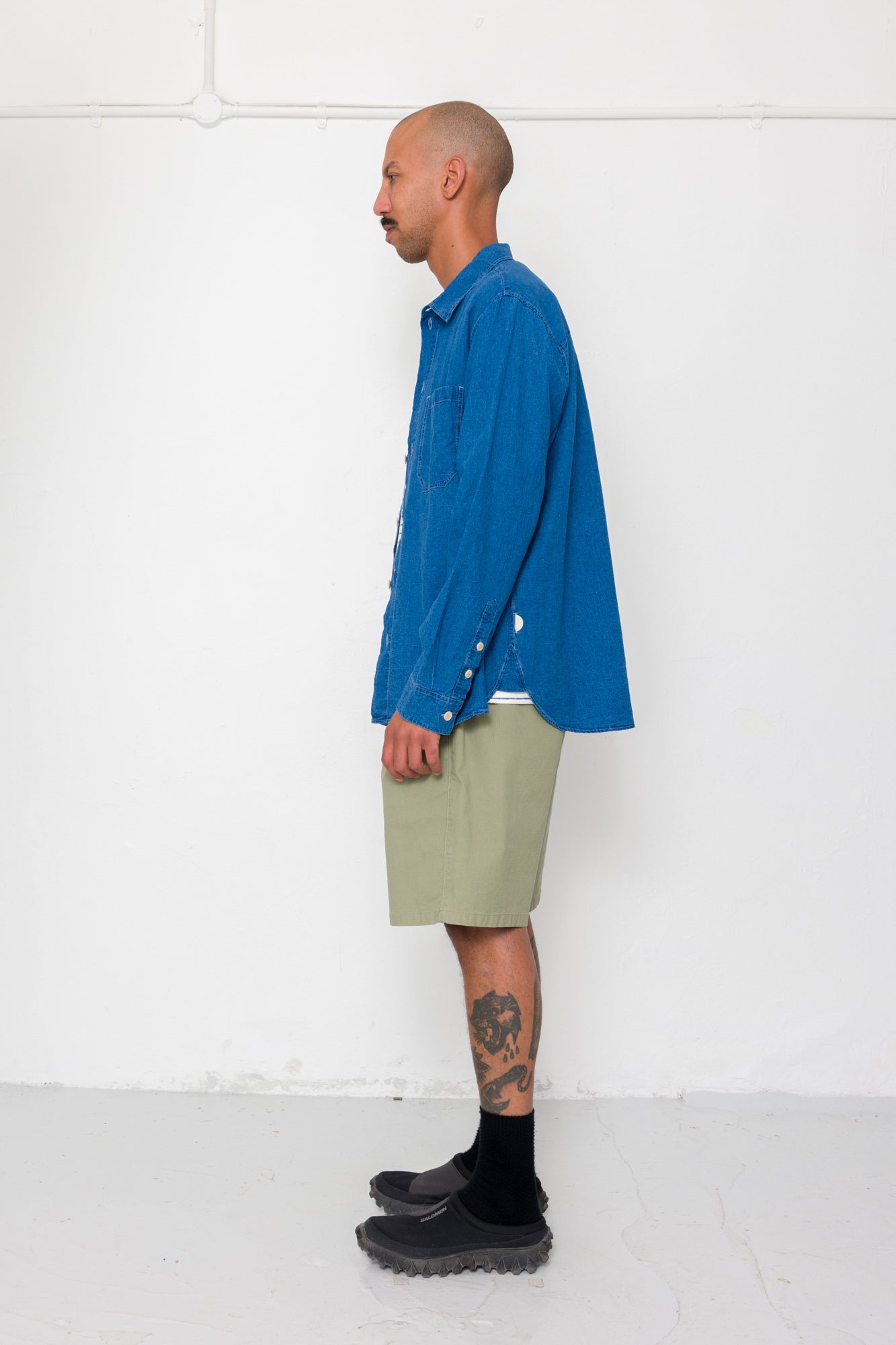 Easy Fit Shirt - Indigo Linen