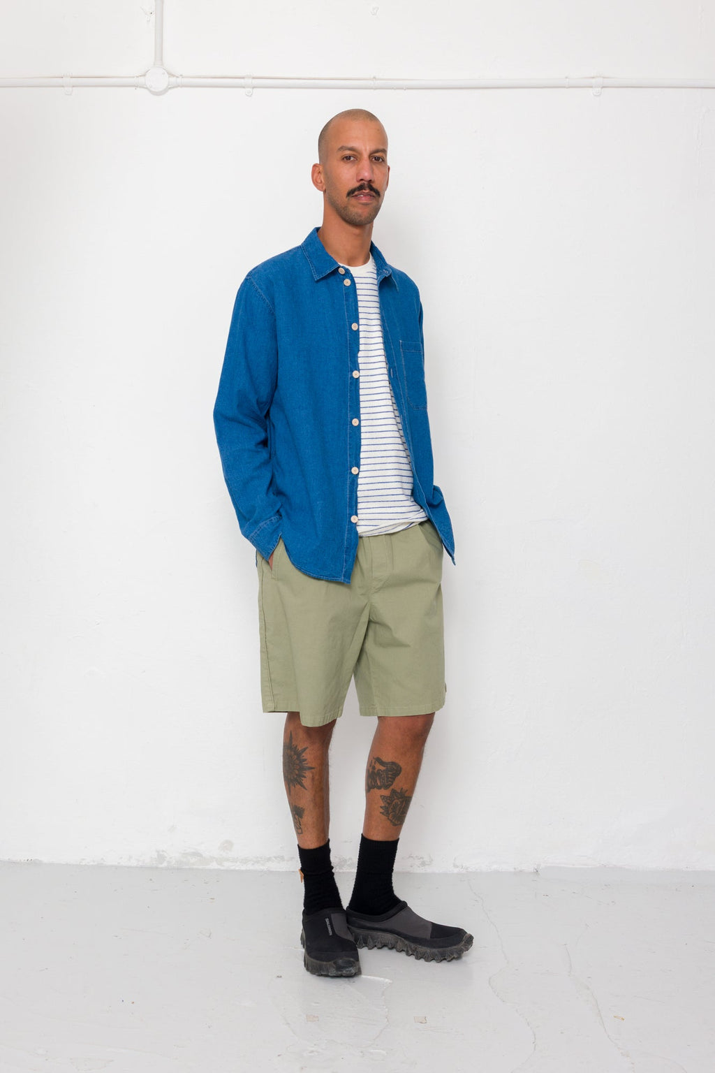 Easy Fit Shirt - Indigo Linen