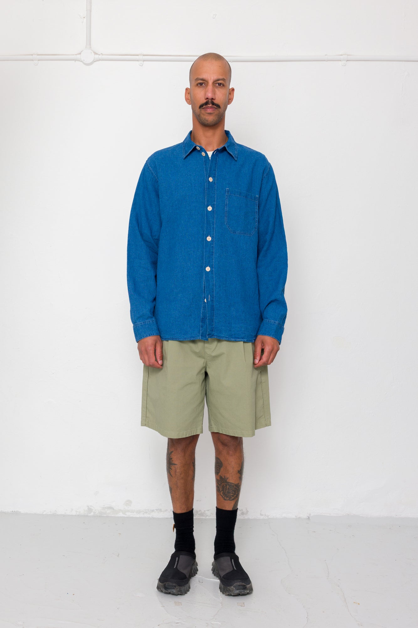 Easy Fit Shirt - Indigo Linen