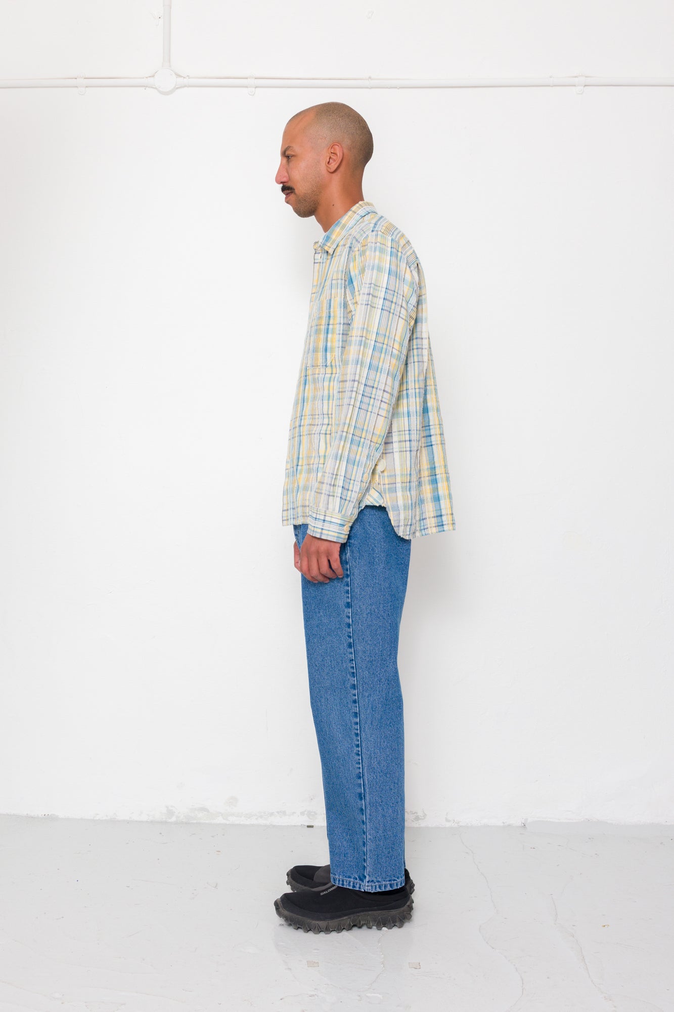 Easy Fit Shirt - Yellow Blue Cut Check