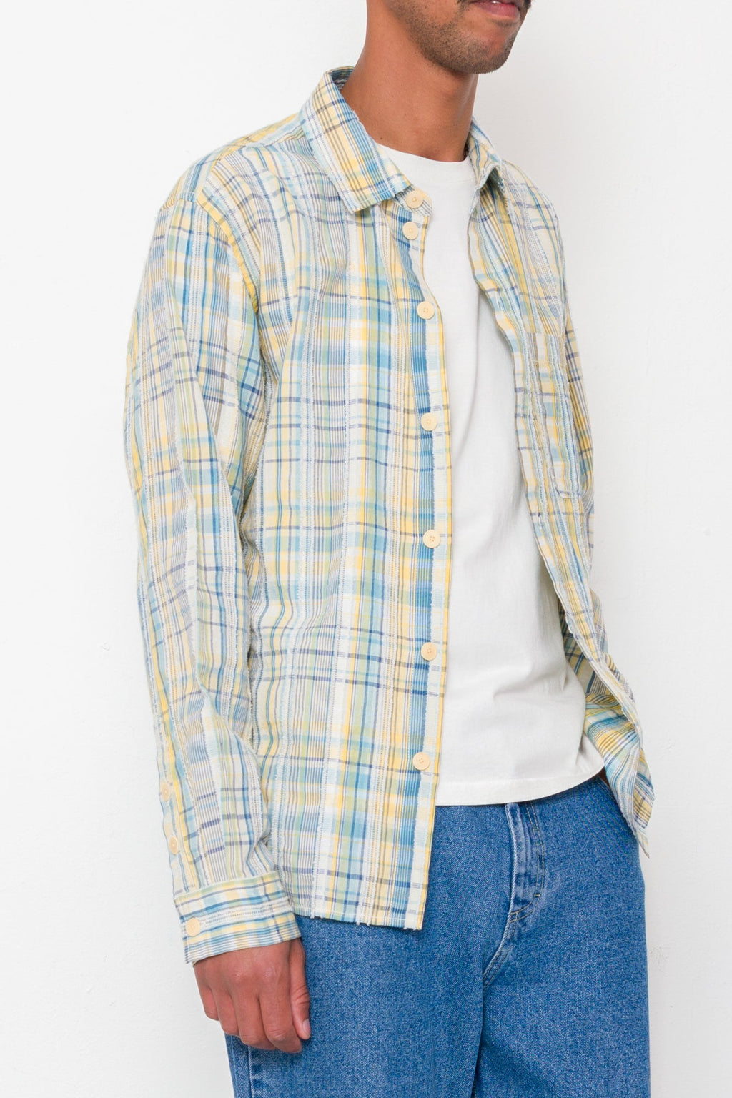 Easy Fit Shirt - Yellow Blue Cut Check