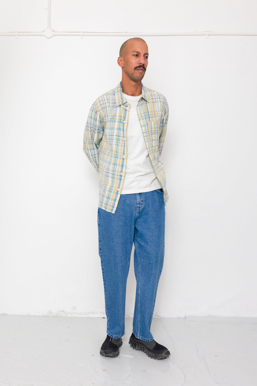 Easy Fit Shirt - Yellow Blue Cut Check