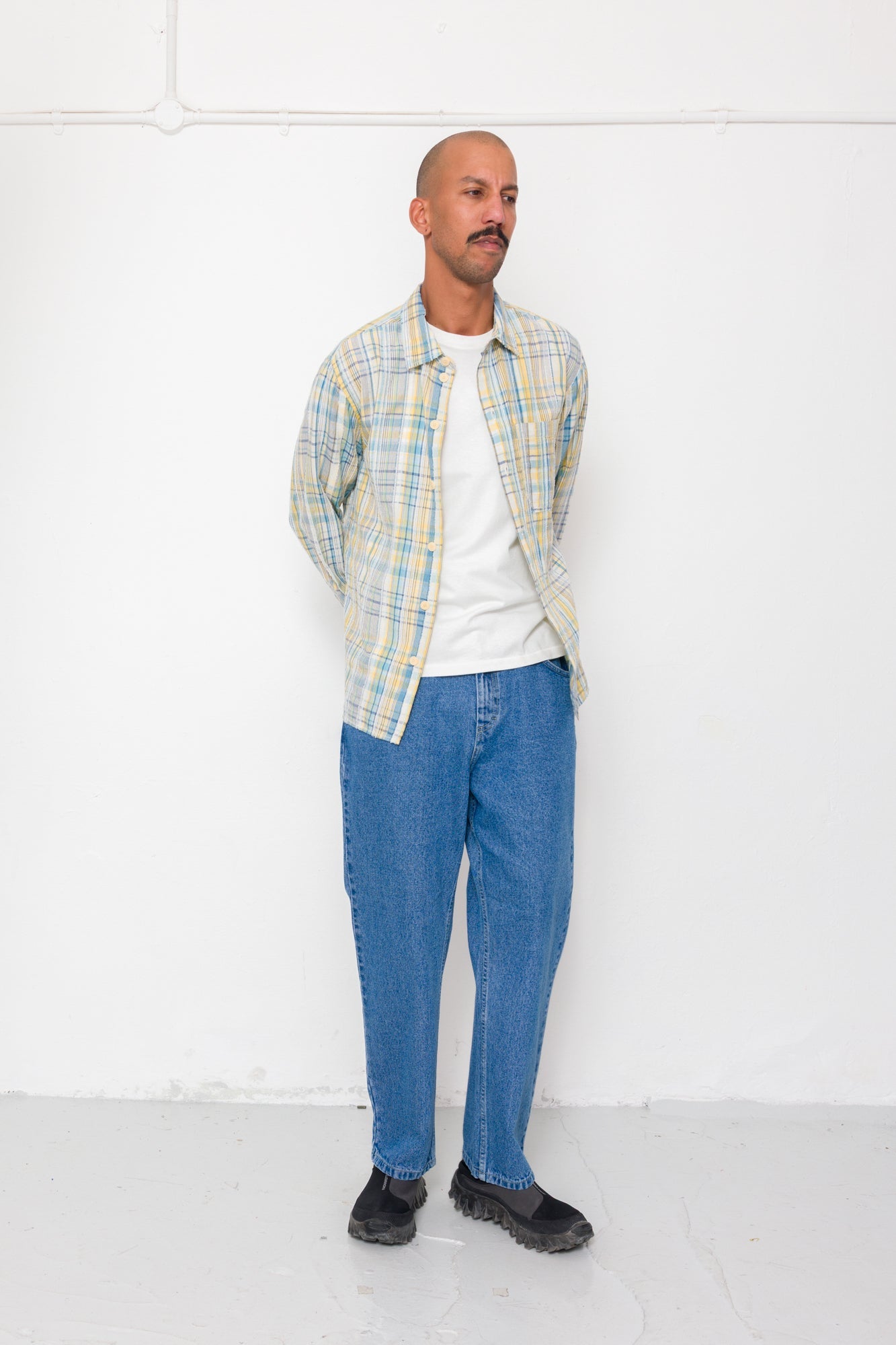 Easy Fit Shirt - Yellow Blue Cut Check