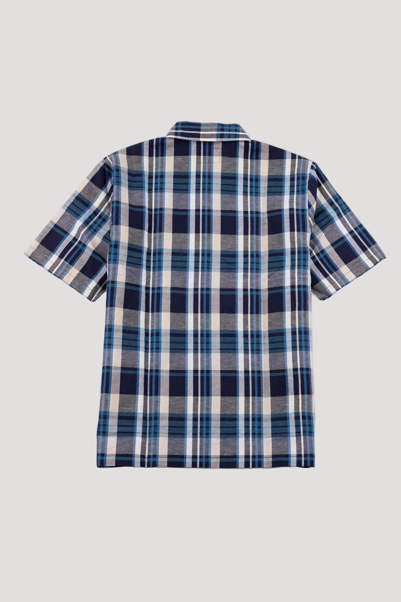 Gabe Shirt - Yellow Cyan Check