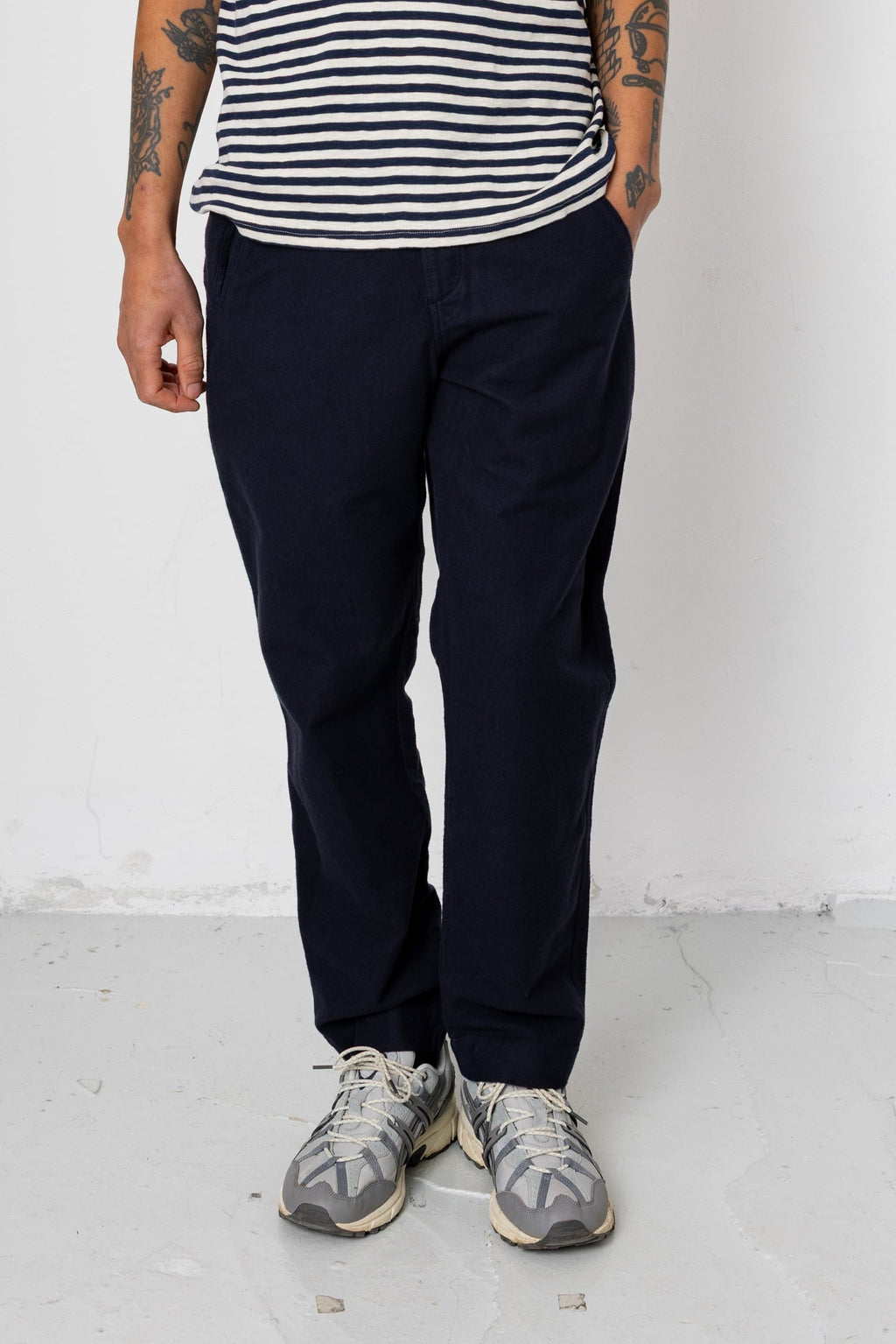 Lean Assembly Pant - Navy Moleskin