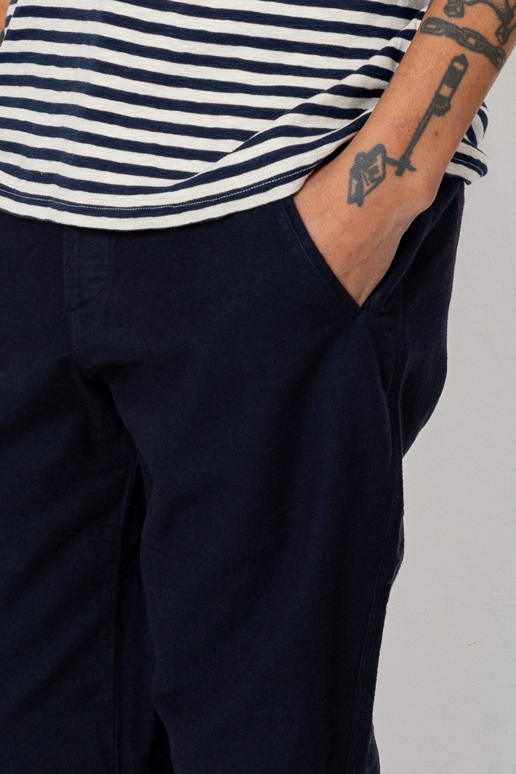 Lean Assembly Pant - Navy Moleskin
