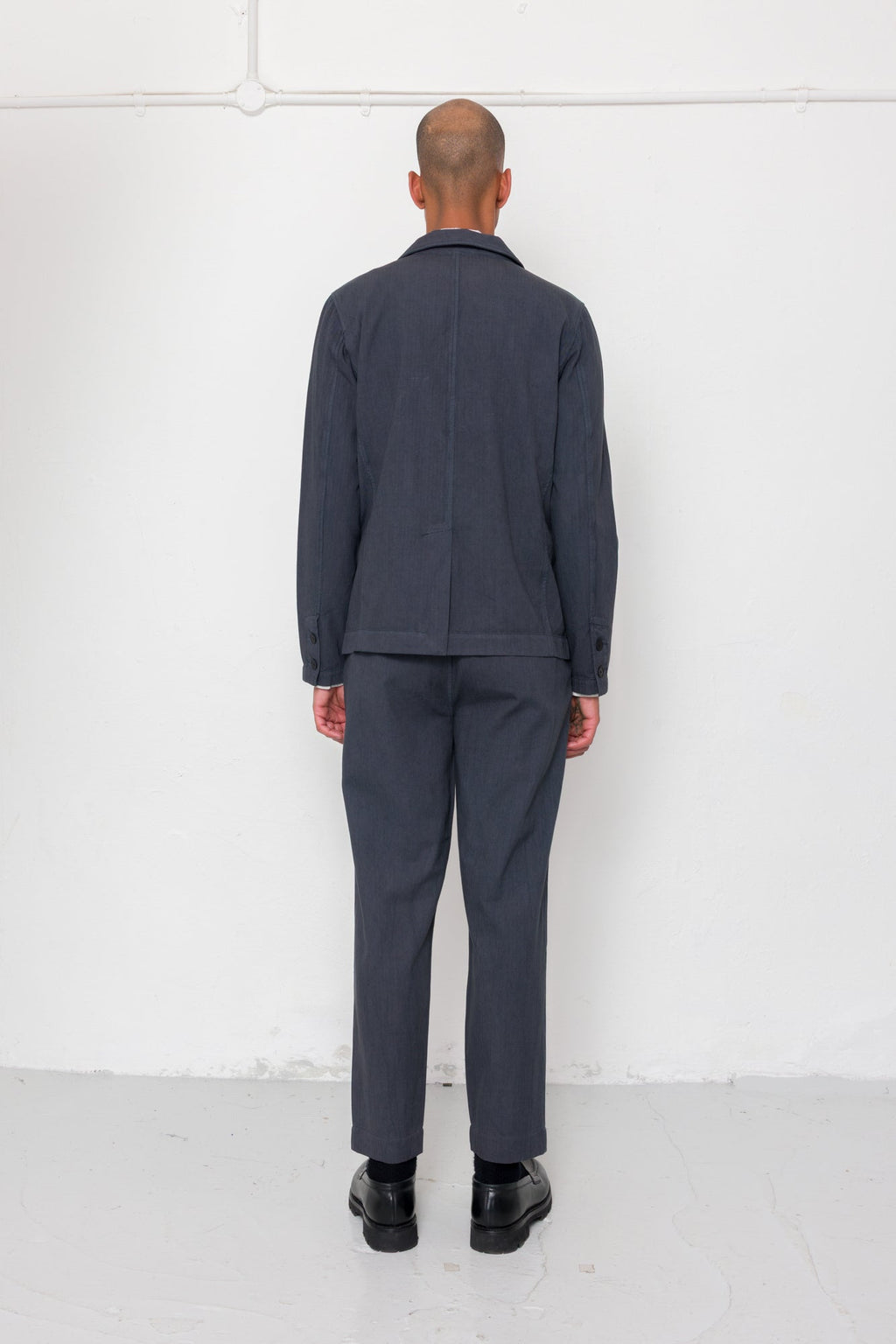 Lunar Blazer - Soft Black Cotton Linen