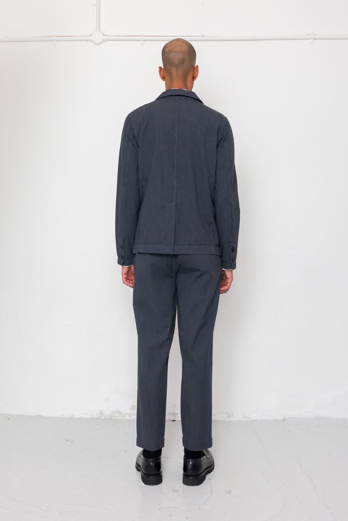 Lunar Blazer - Soft Black Cotton Linen