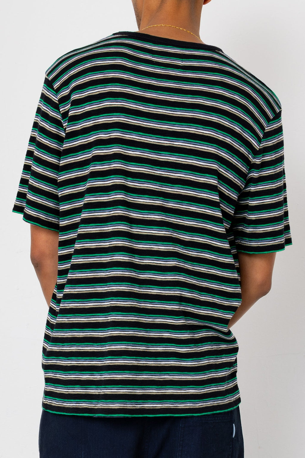 Multistripe T-Shirt - Black / Green Mix