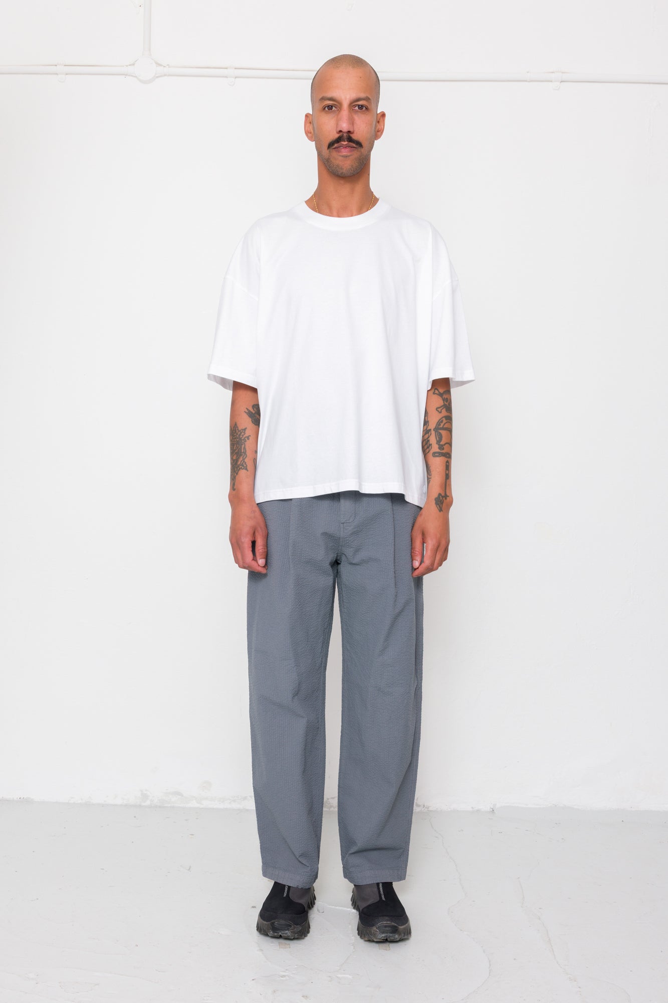 Oversized T-Shirt - White Slub