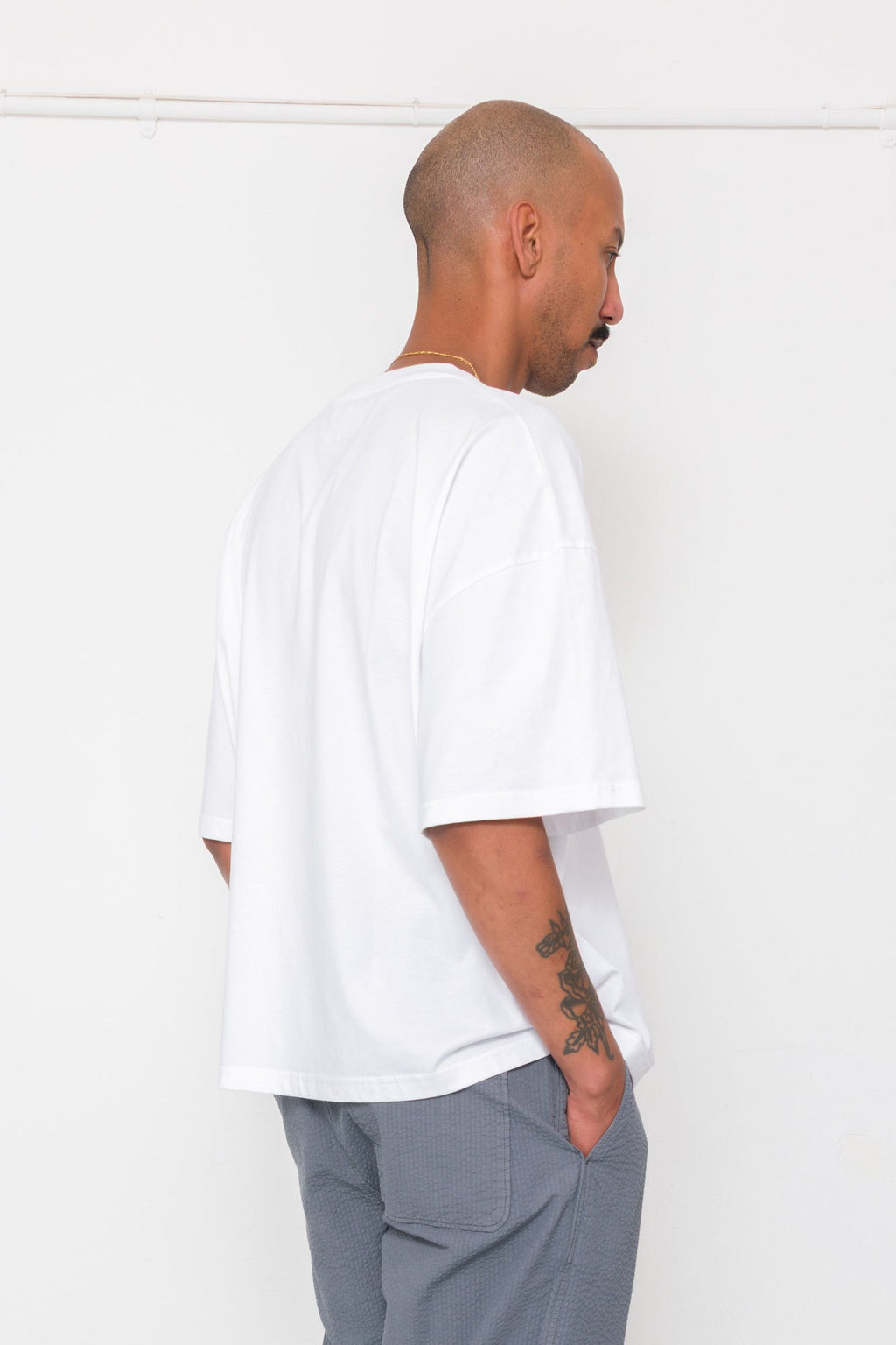 Oversized T-Shirt - White Slub