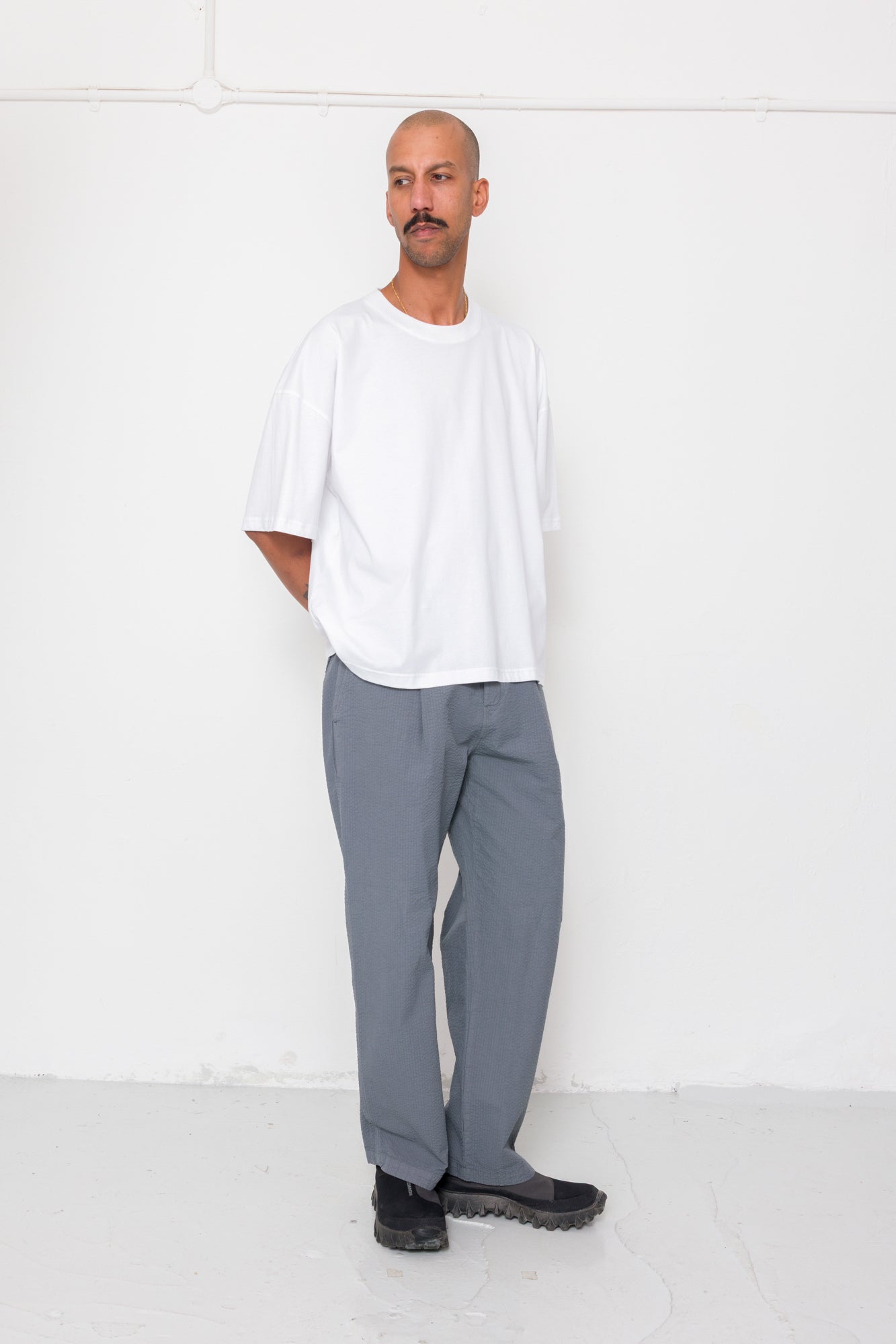 Oversized T-Shirt - White Slub