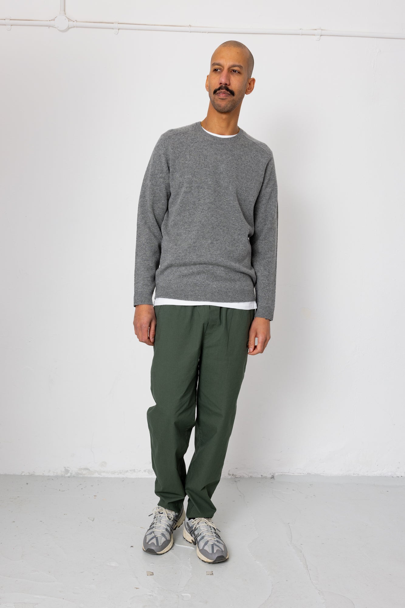 Patrice Crew - Grey Melange