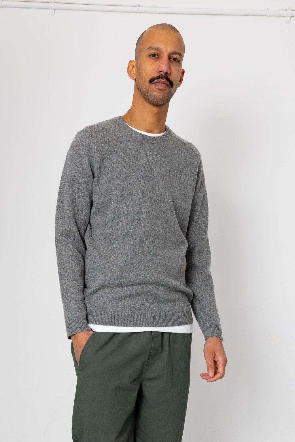 Patrice Crew - Grey Melange