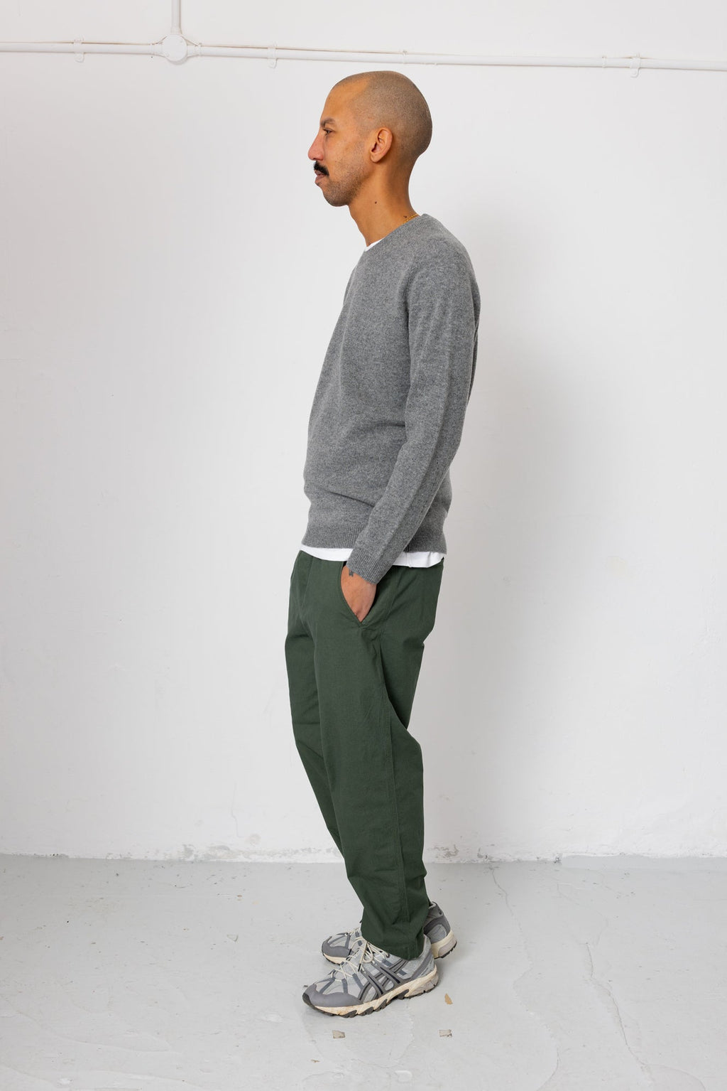 Patrice Crew - Grey Melange