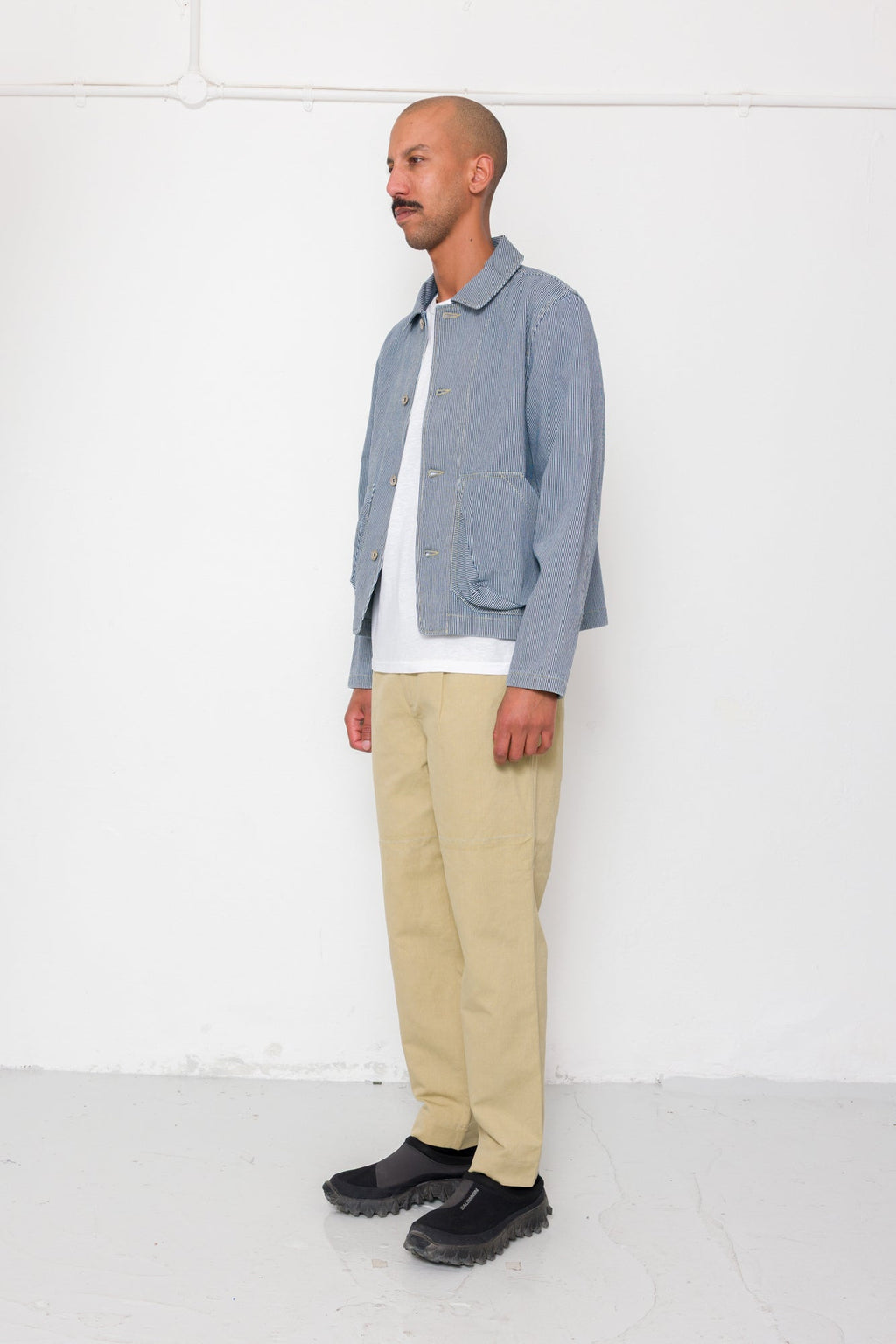 Prism Jacket - Indigo Ticking Stripe