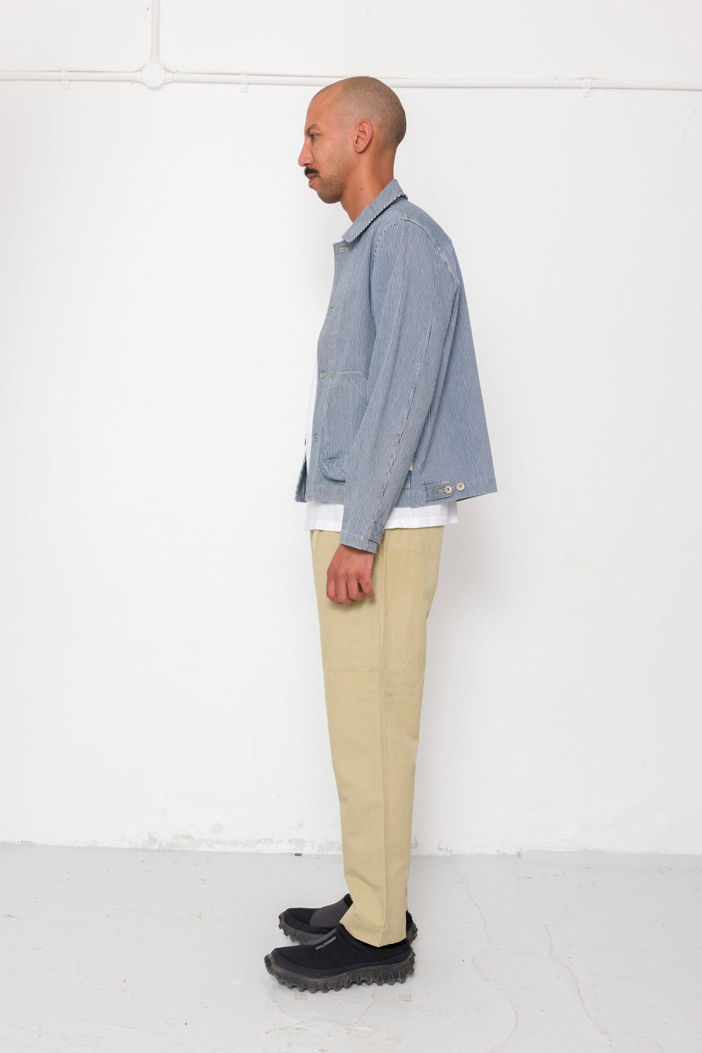 Prism Jacket - Indigo Ticking Stripe