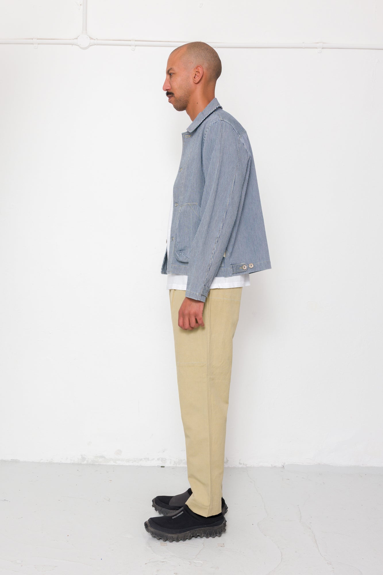 Prism Jacket - Indigo Ticking Stripe