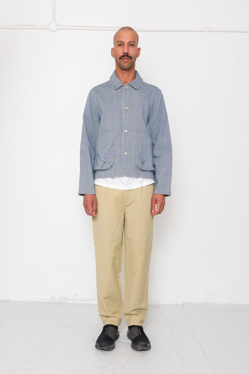 Prism Jacket - Indigo Ticking Stripe