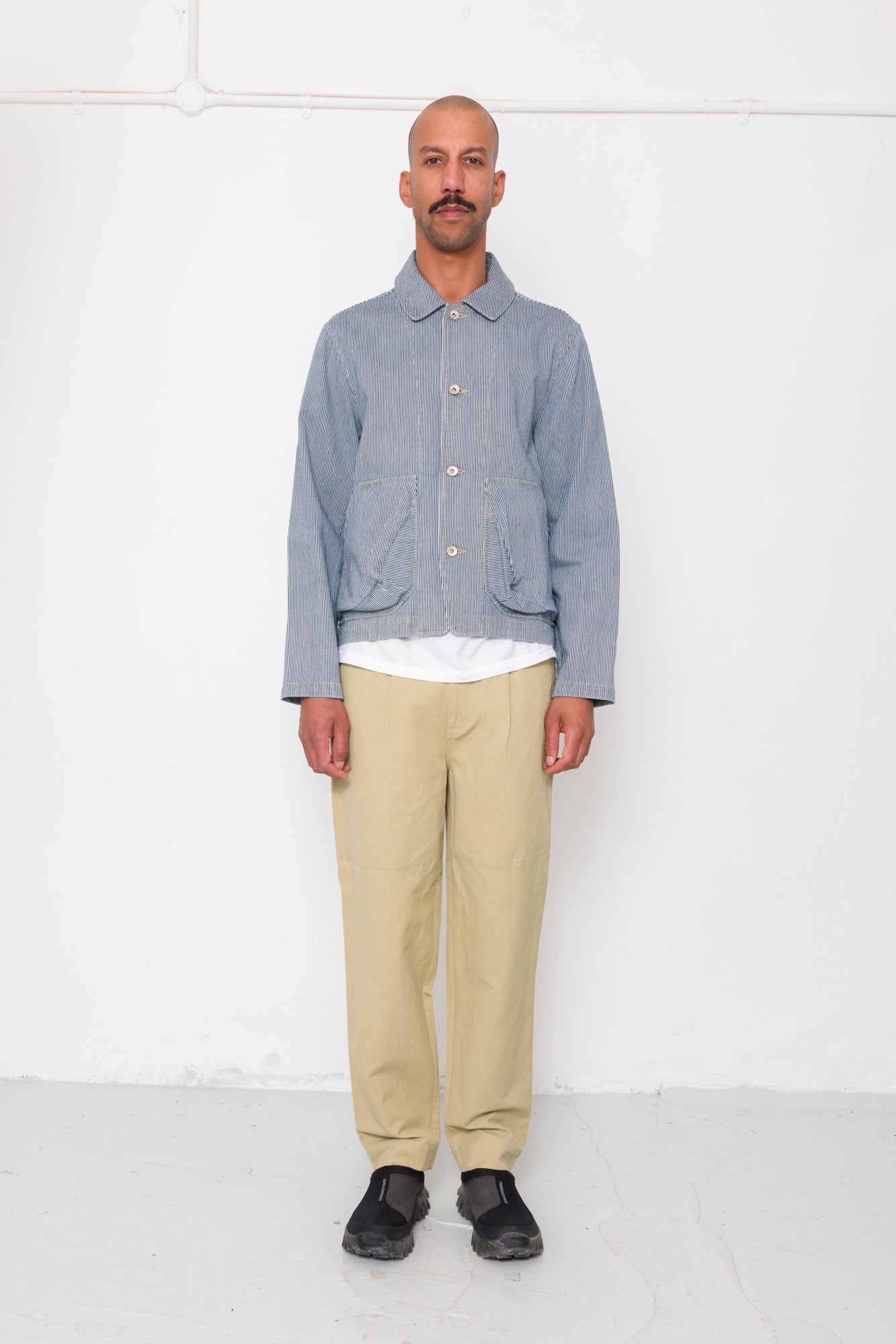 Prism Jacket - Indigo Ticking Stripe