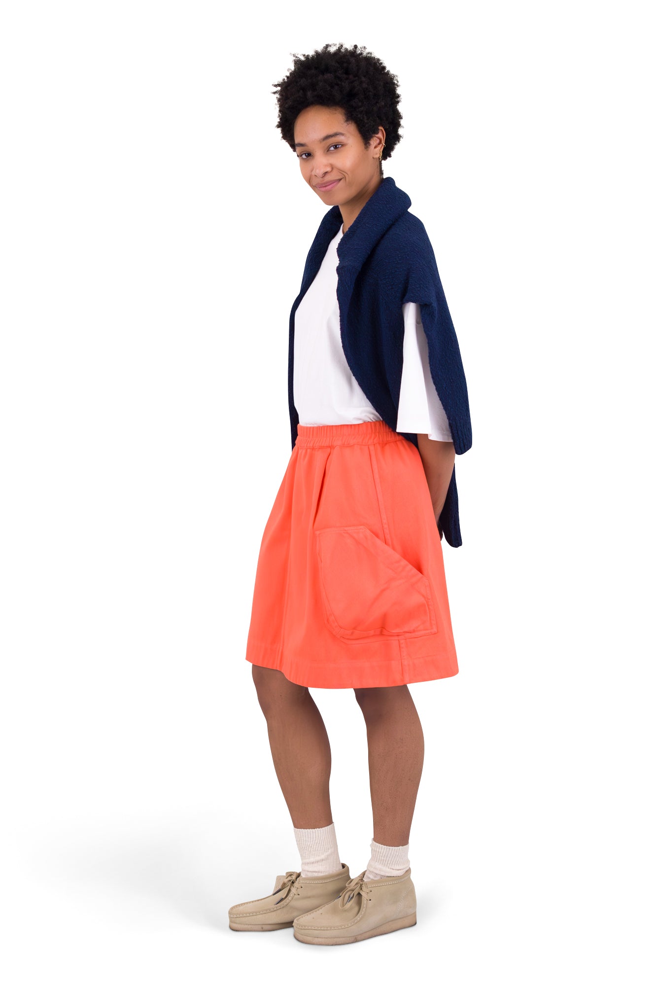Prism Skirt - Coral Twill