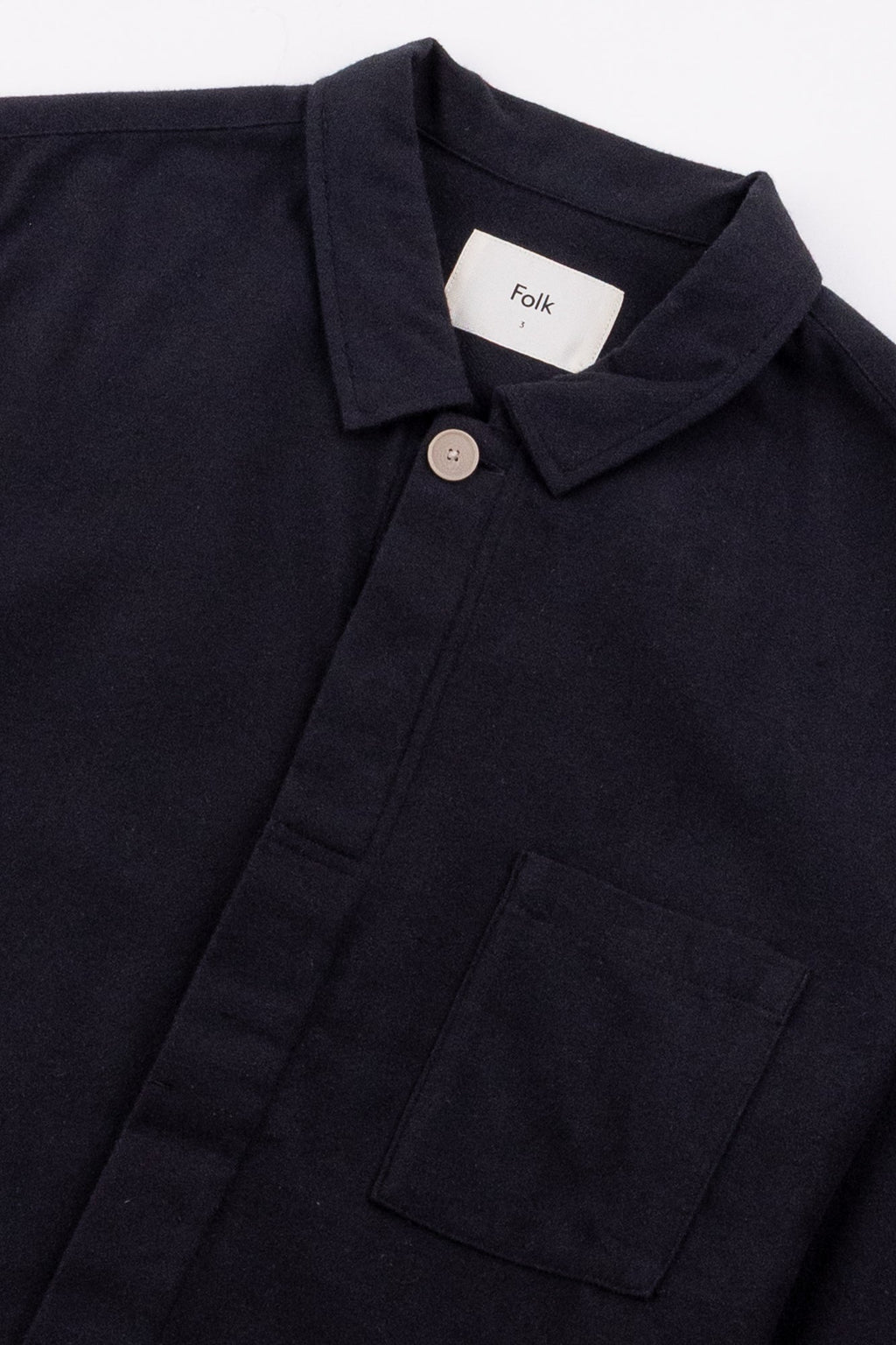 Patch Shirt - Black Flannel