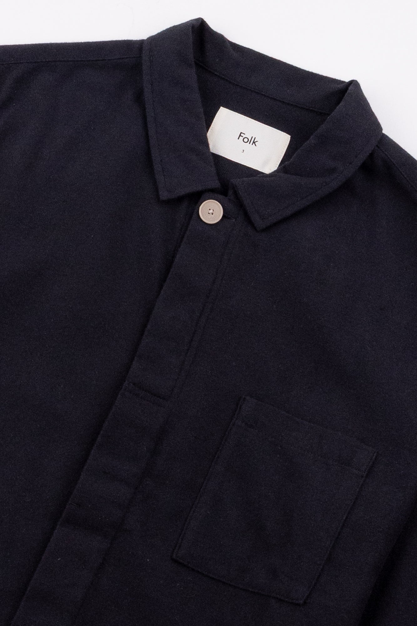 Patch Shirt - Black Flannel