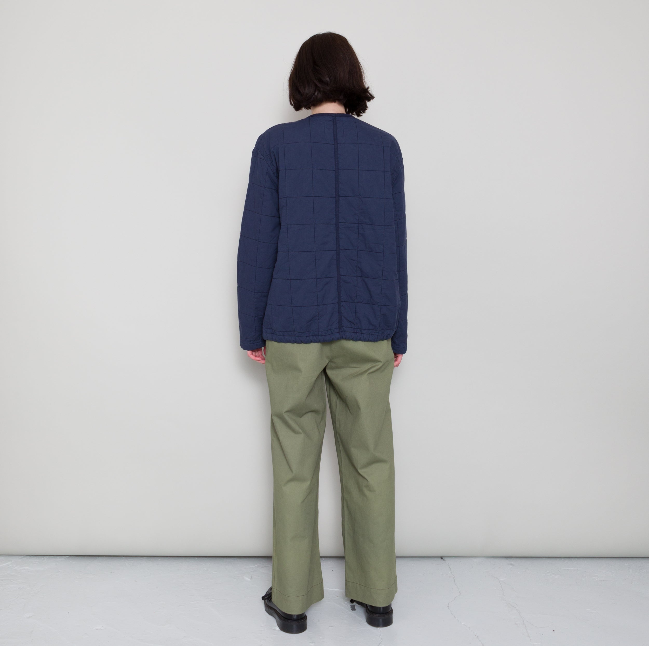 Qulited Boxy Jacket - Soft Navy