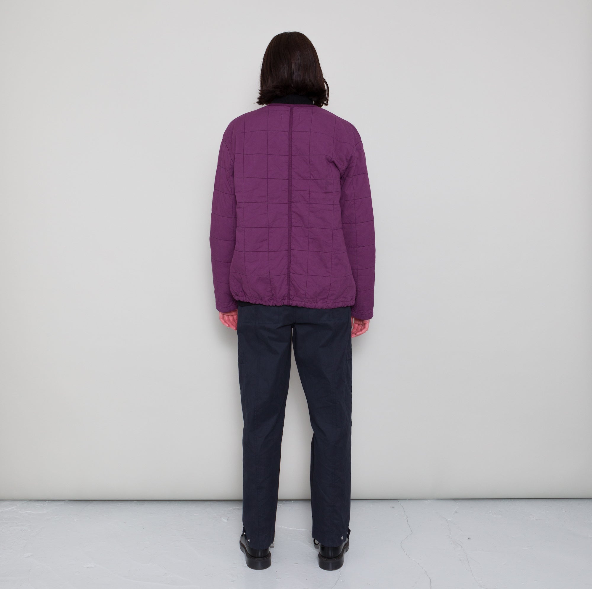 Qulited Boxy Jacket - Wine