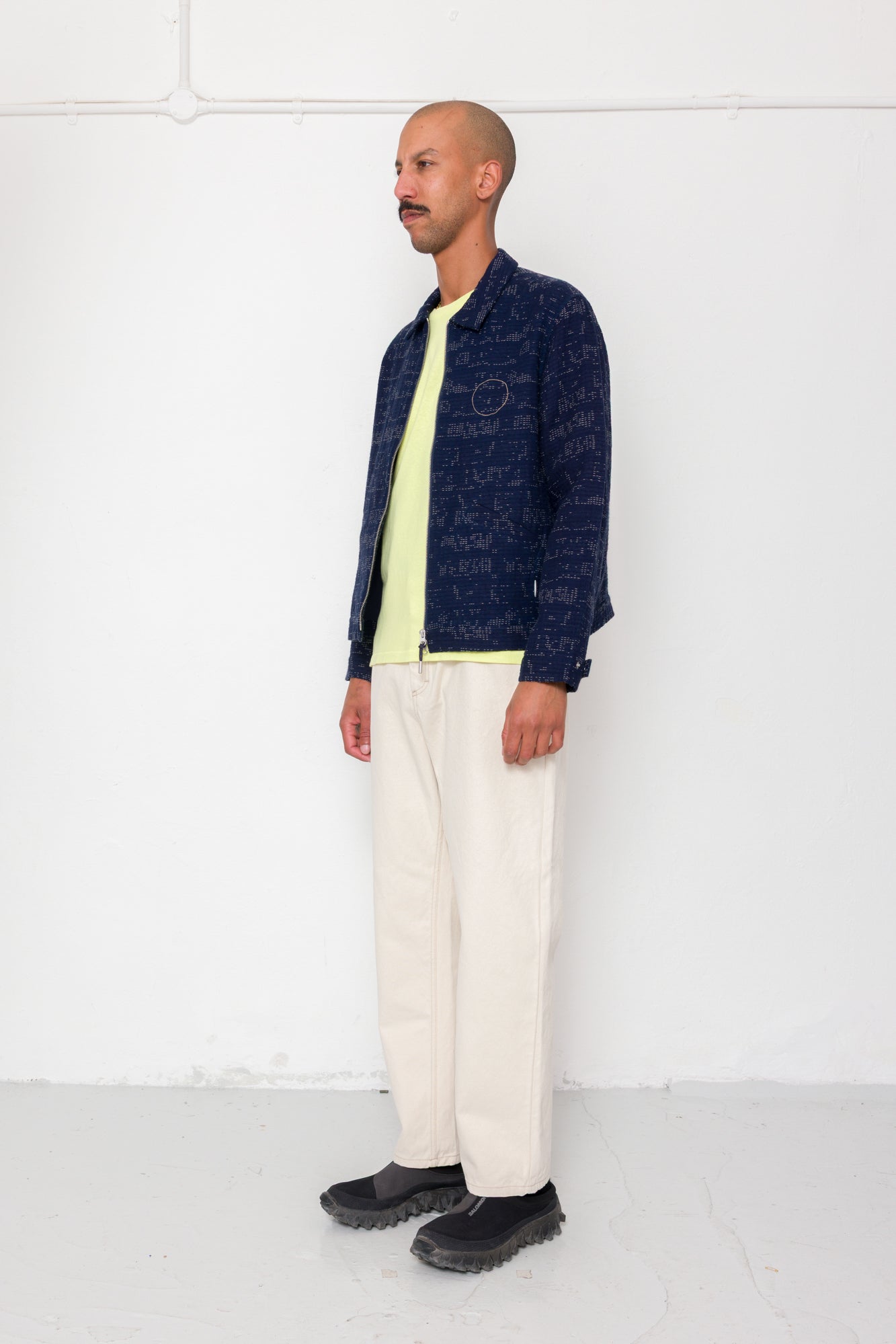 Signal Blouson - Stray Float Stitch Indigo