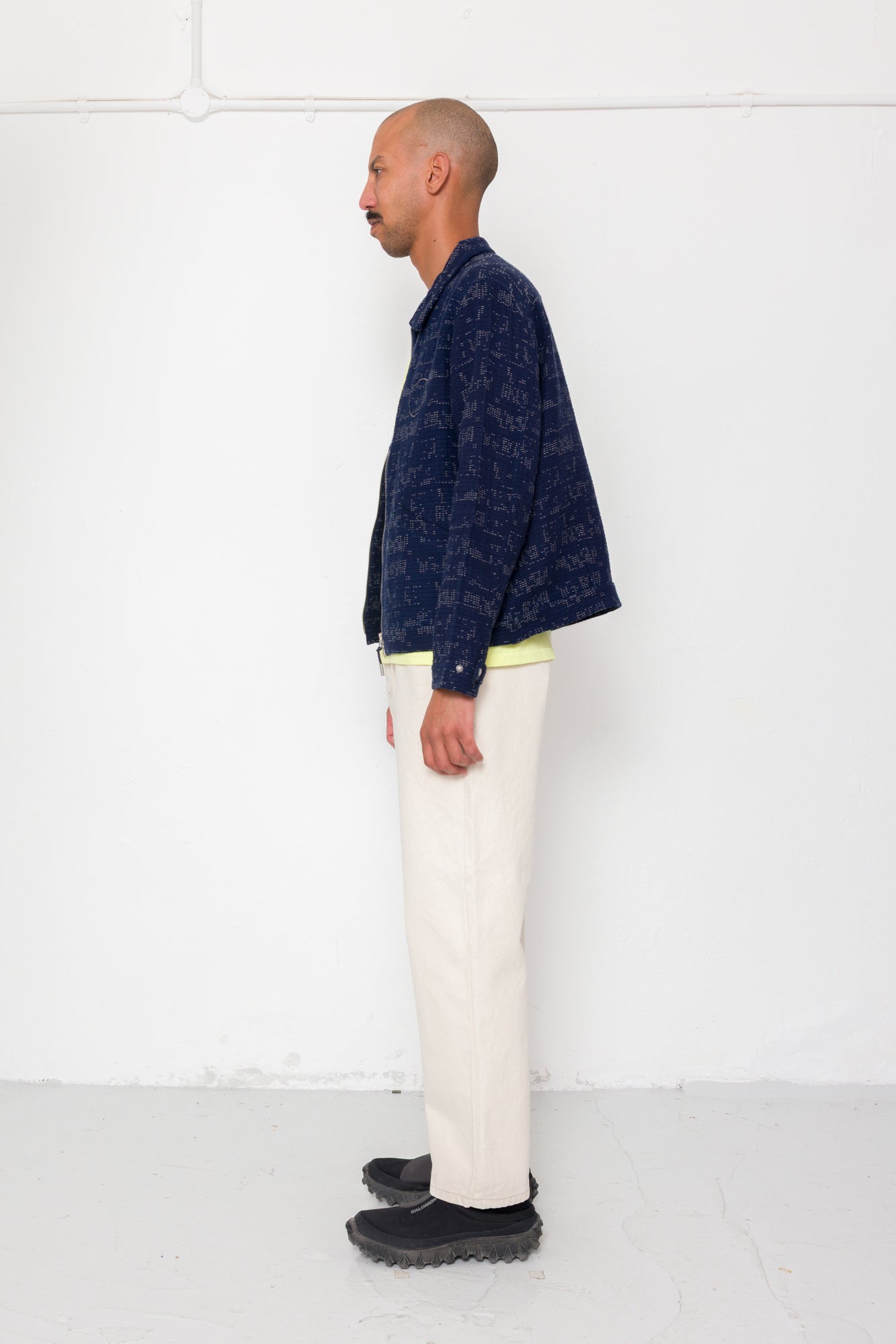Signal Blouson - Stray Float Stitch Indigo