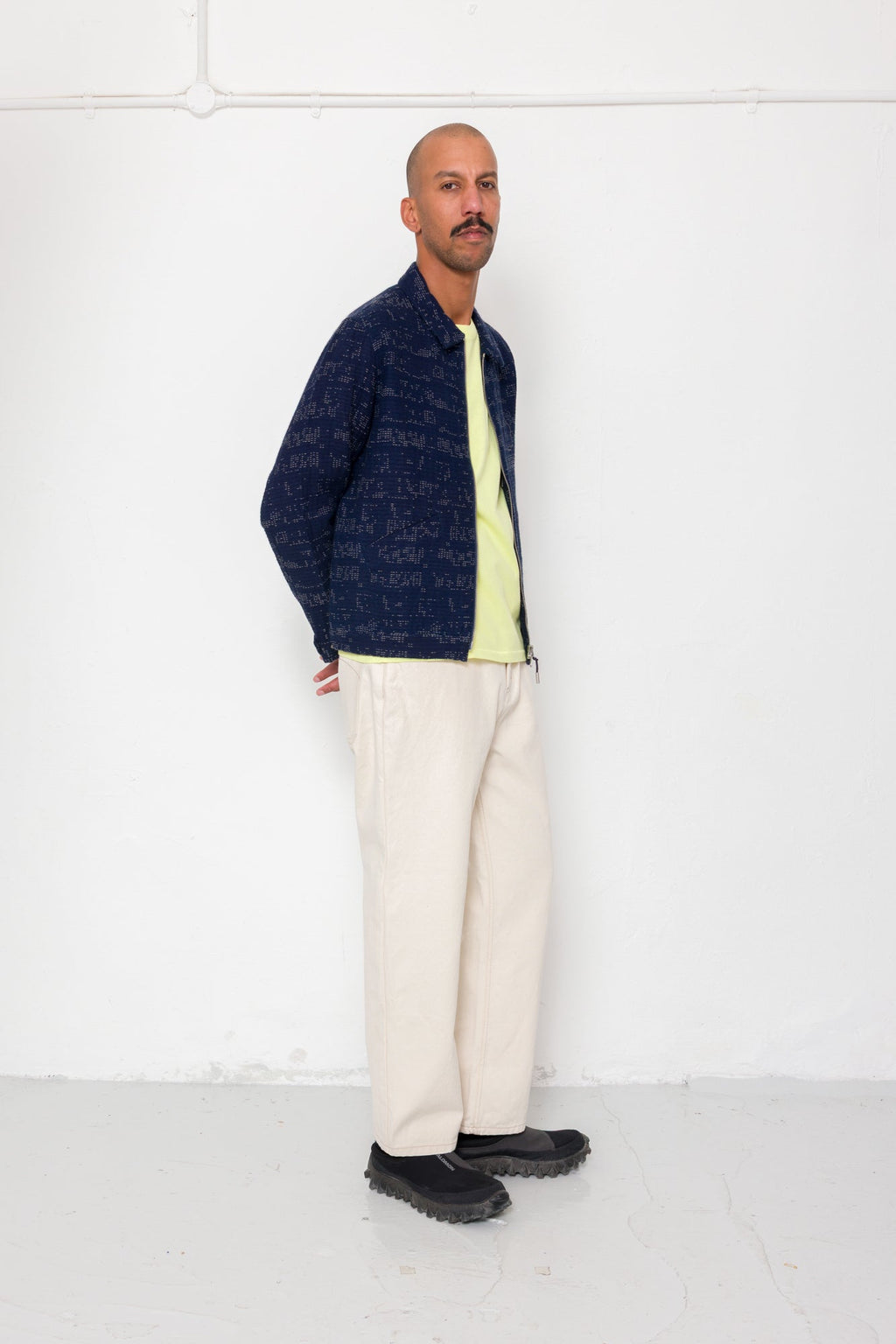 Signal Blouson - Stray Float Stitch Indigo