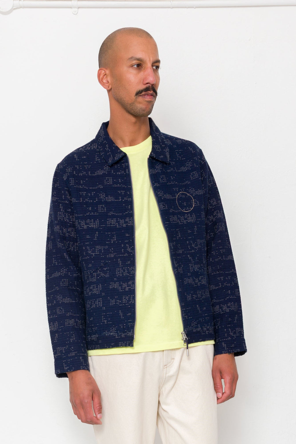 Signal Blouson - Stray Float Stitch Indigo