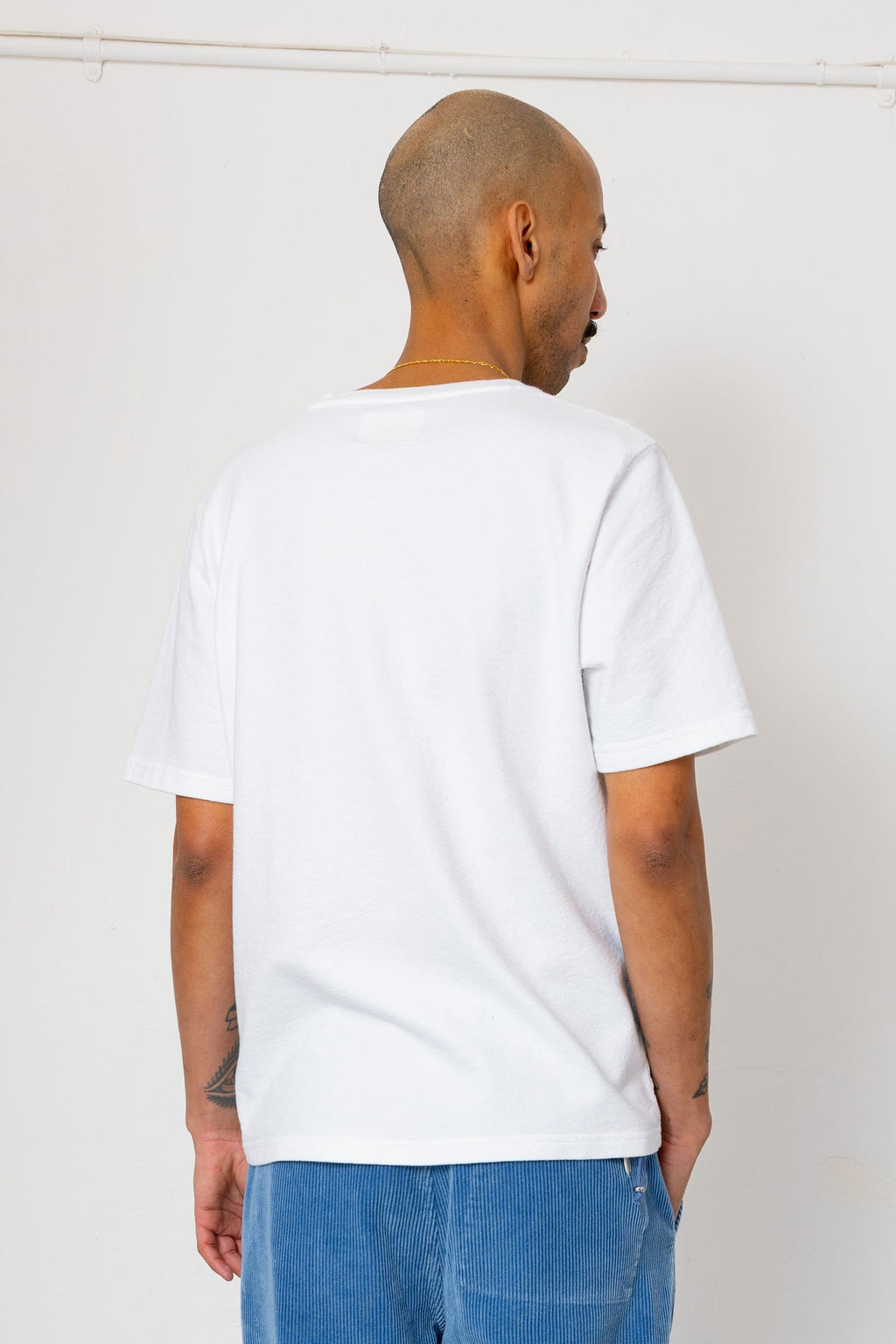 Short Sleeve Textured T-Shirt - White