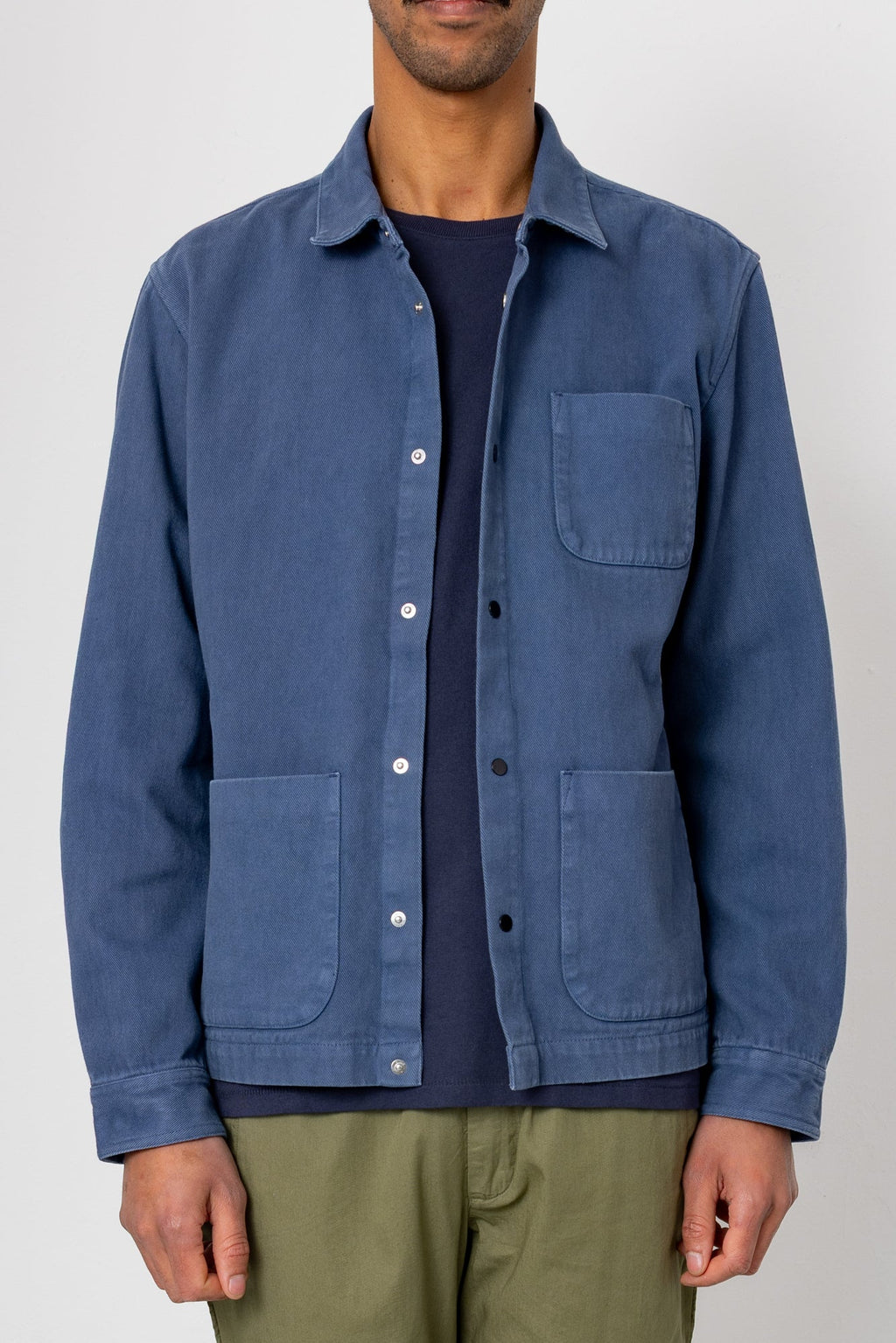 Twill Assembly Jacket - Dusty Blue