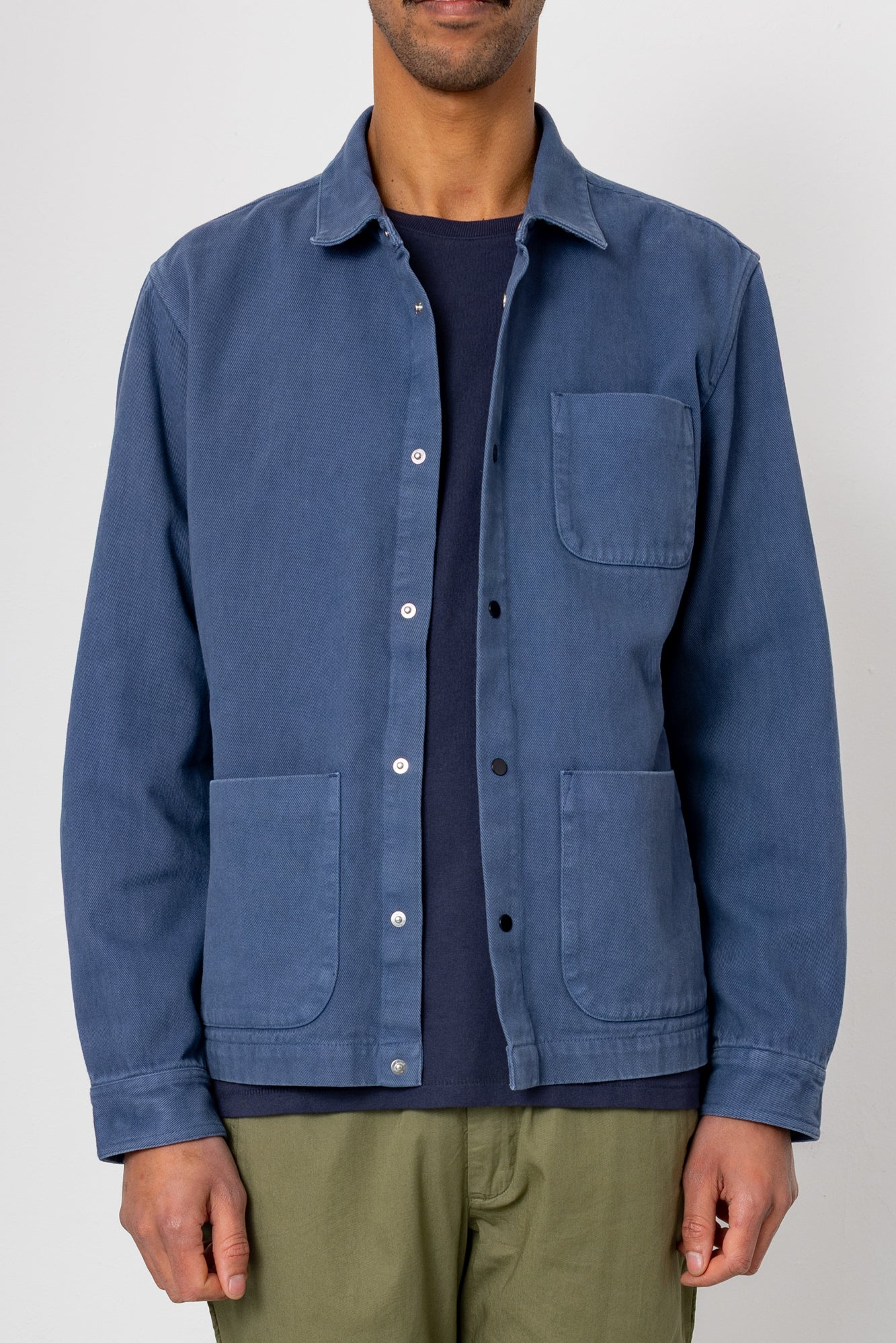 Twill Assembly Jacket - Dusty Blue