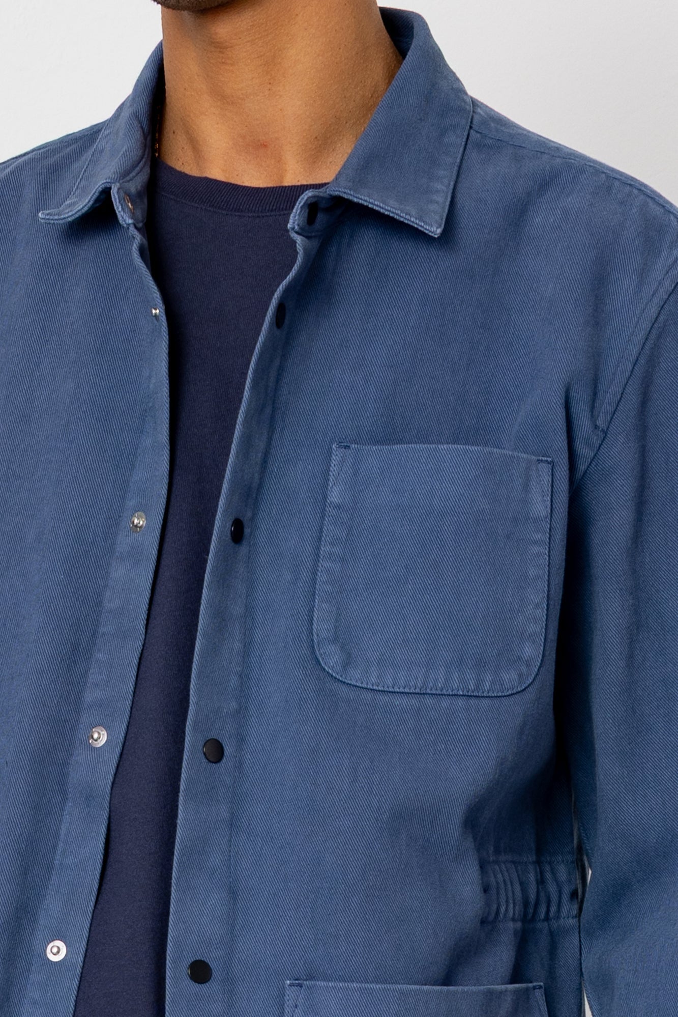 Twill Assembly Jacket - Dusty Blue