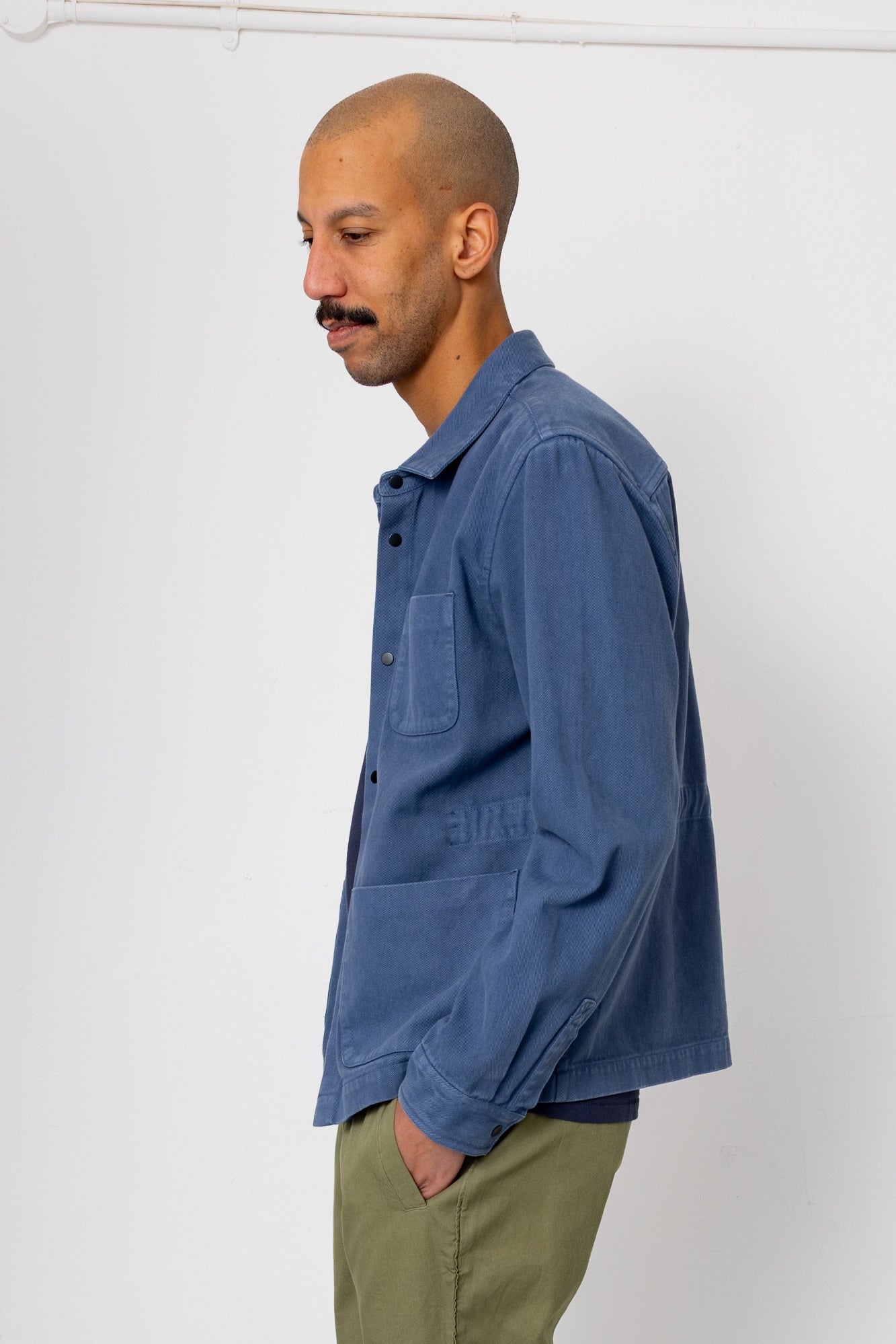 Twill Assembly Jacket - Dusty Blue