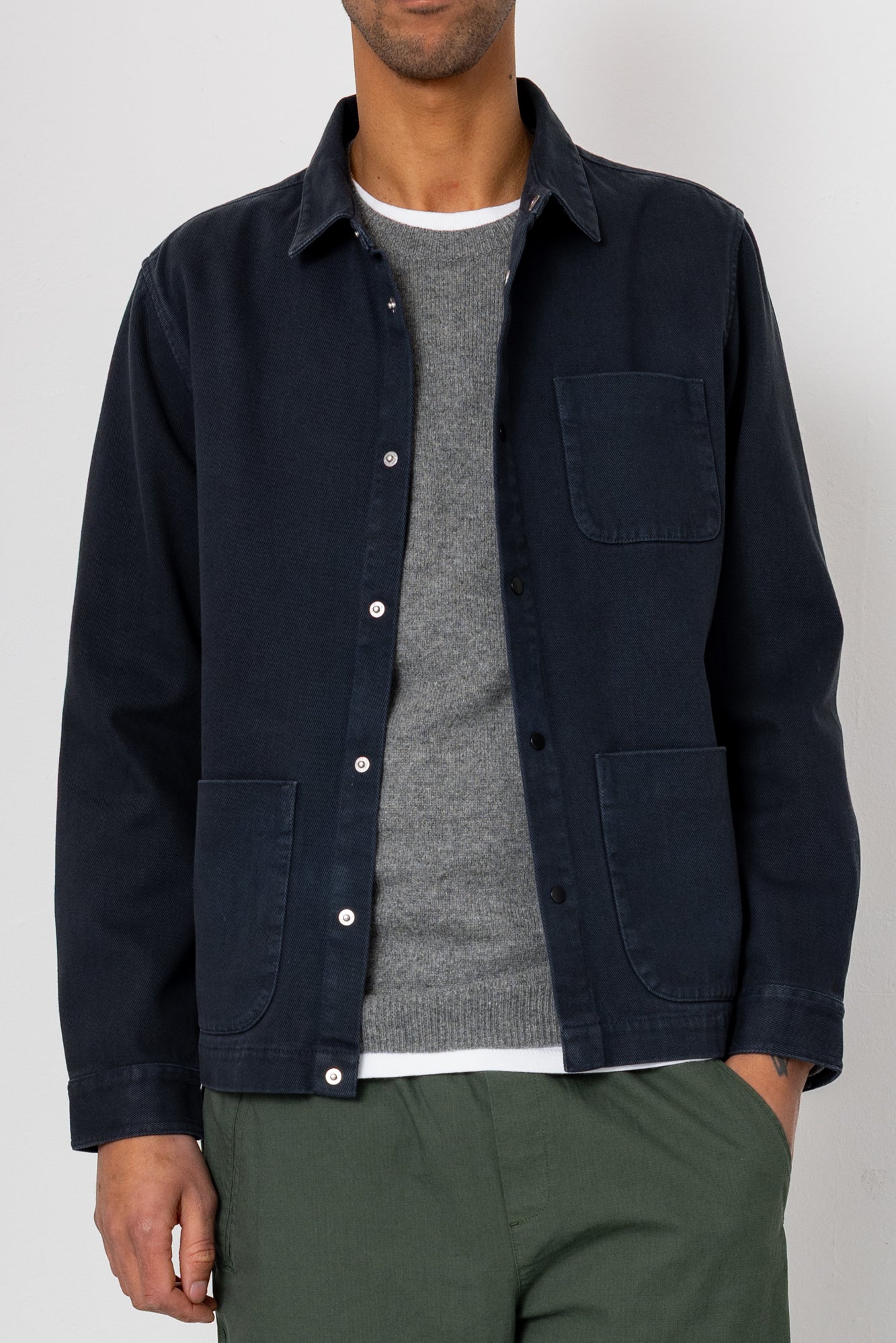 Twill Assembly Jacket - Soft Black